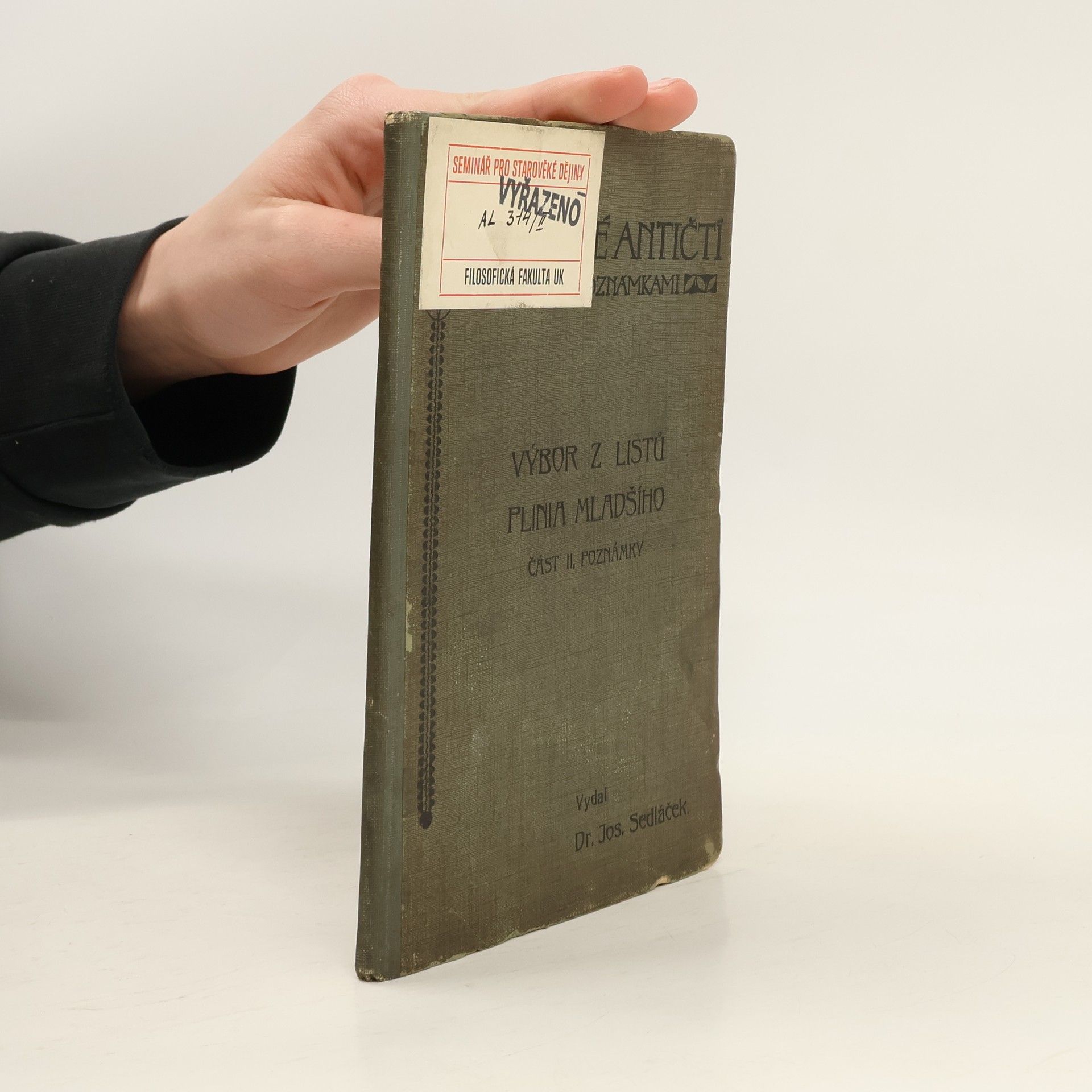 Josef Sedláček Výbor z listů Plinia mladšího