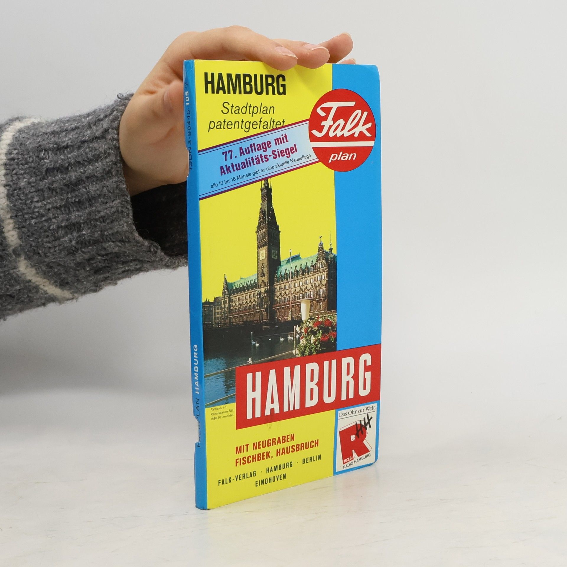 Autorenkollektiv Hamburg. Stadtplan patentgefaltet