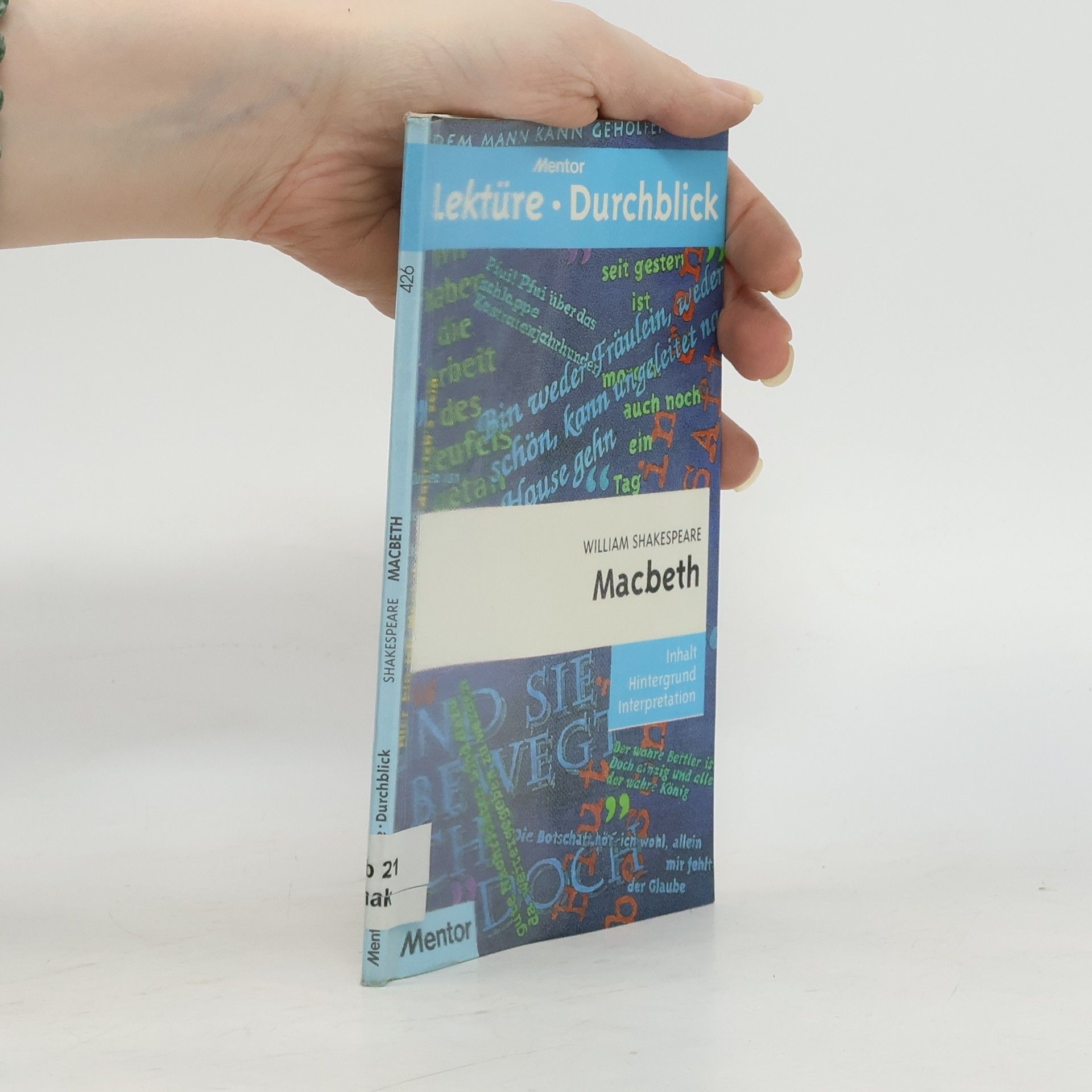 William Shakespeare Lektüre • Durchblick: Macbeth