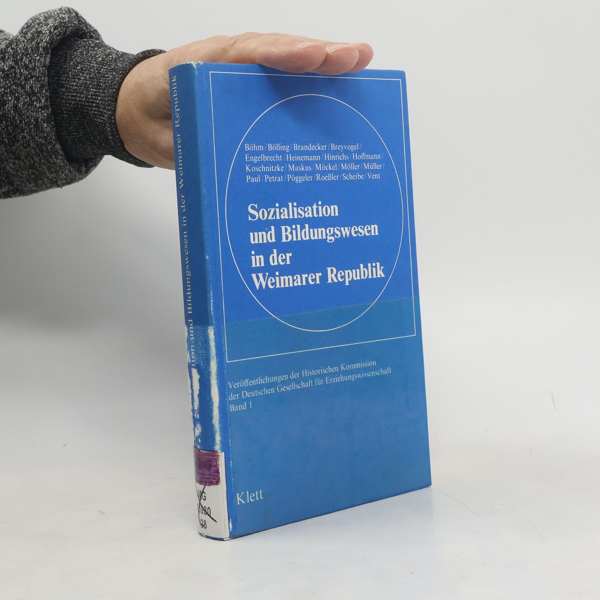 Manfred Heinemann Veröffentlichungen der Historischen Kommission der Deutschen Gesellschaft für Erziehungswissenschaft - 1: Sozialisation und Bildungswesen in der Weimarer Republik