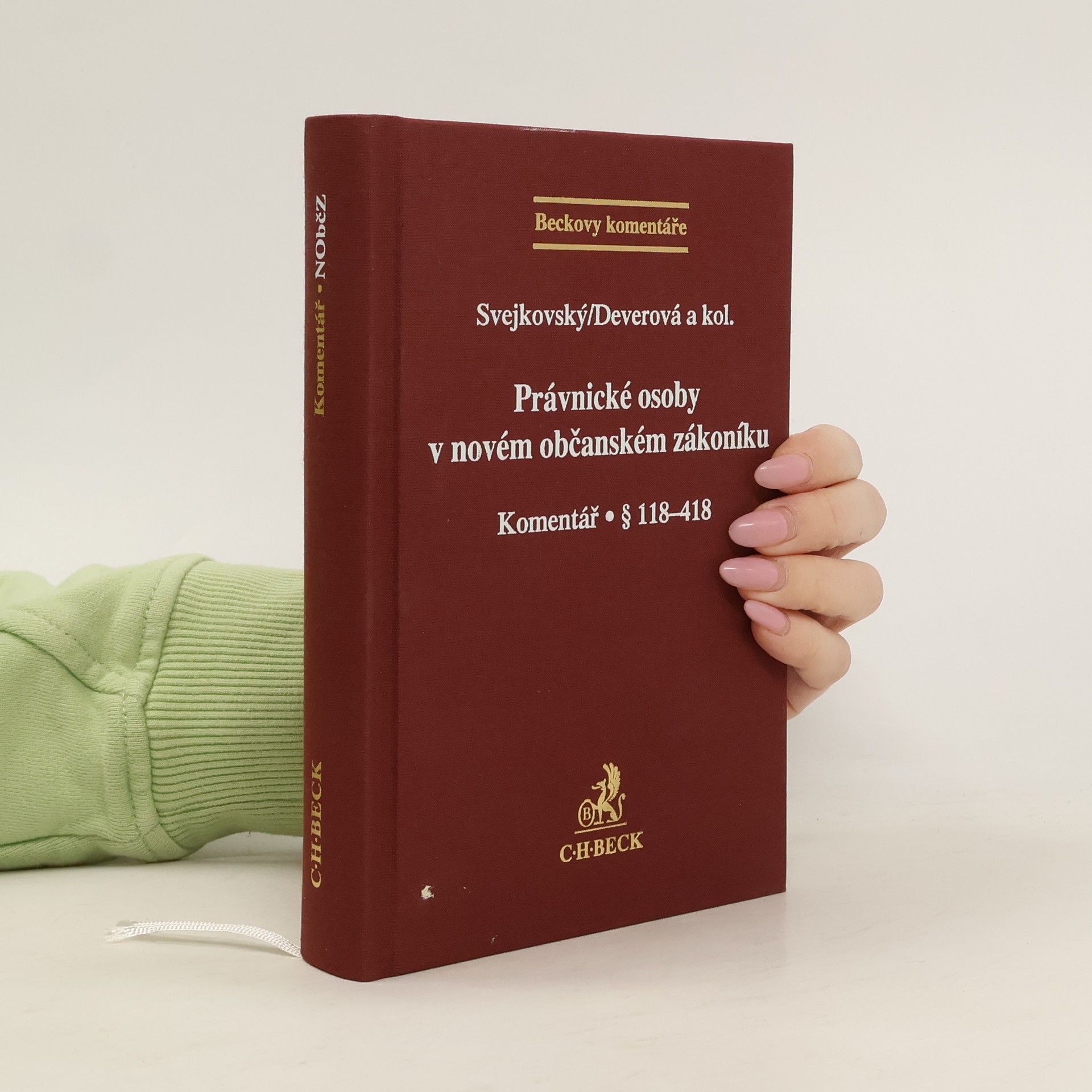 Právnické osoby v novém občanském zákoníku : komentář : [§ 118-418]