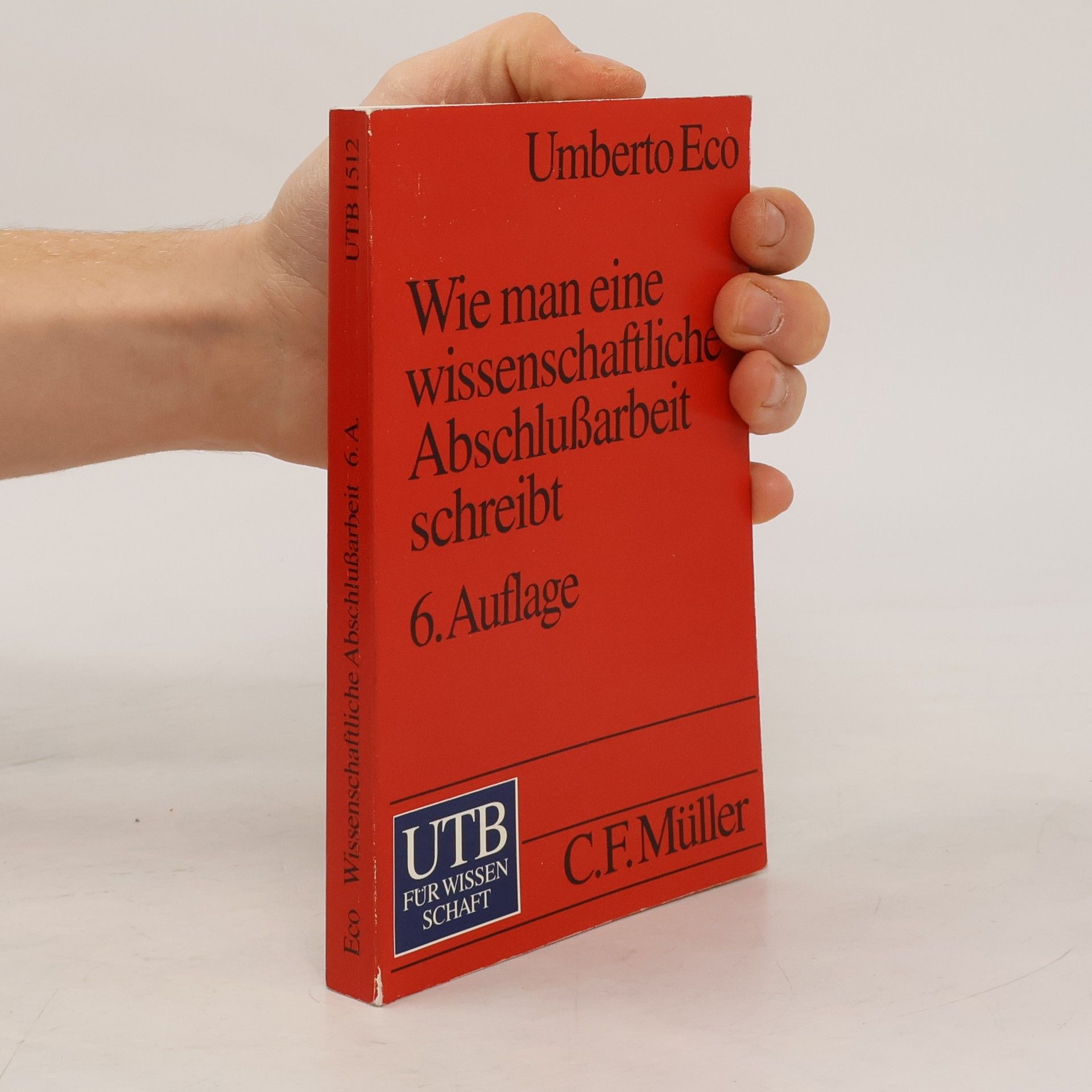 Umberto Eco Wie man eine wissenschaftliche Abschlußarbeit schreibt