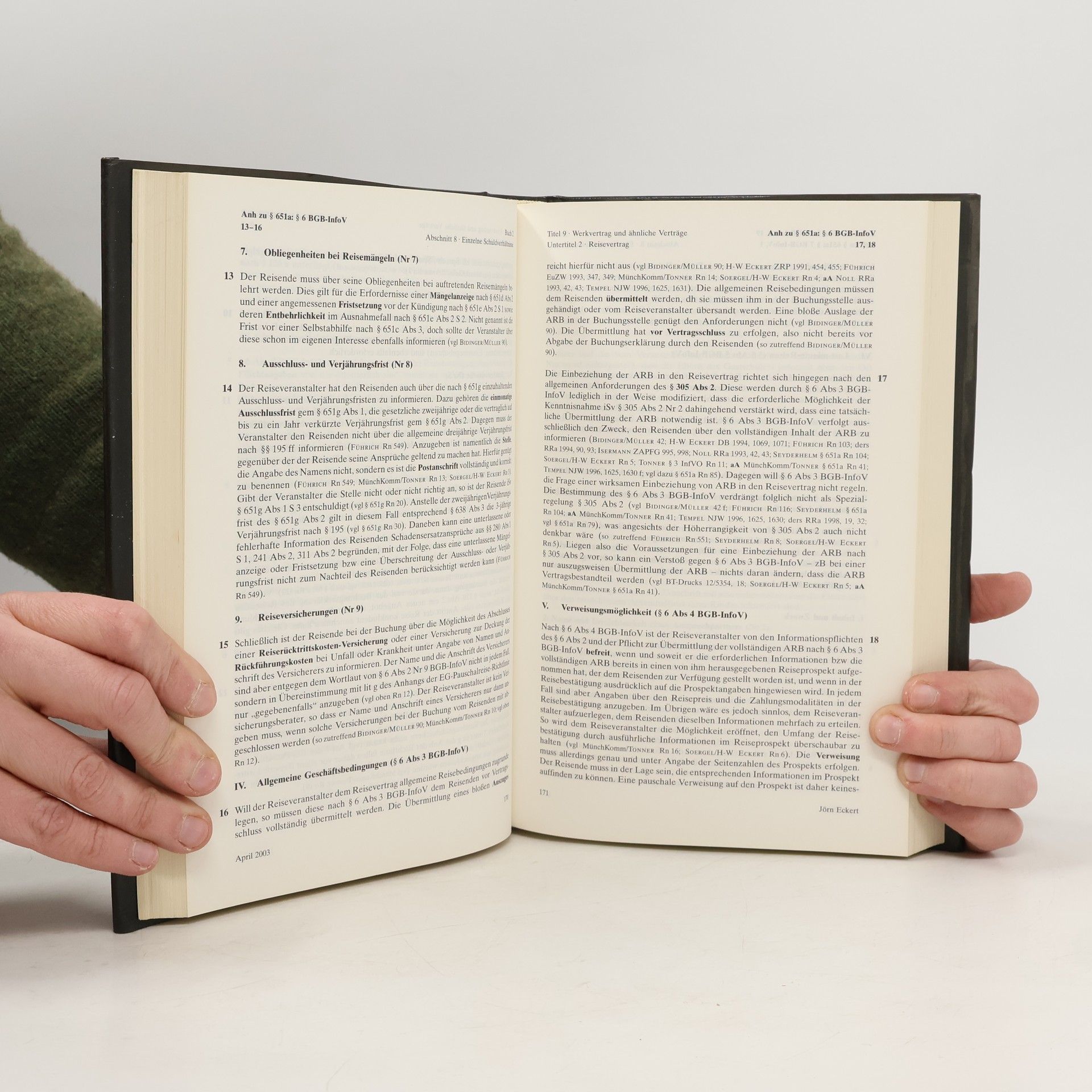 Julius von Staudinger Kommentar zum Bürgerlichen Gesetzbuch. 13. Bearbeitung. Art. 651 A-M.