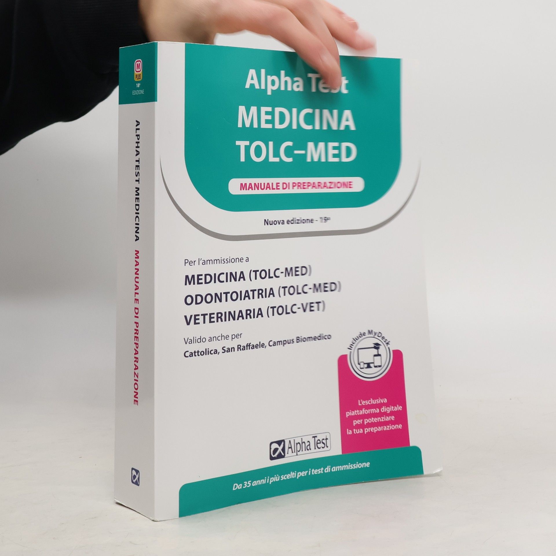 Bertocchi TestUniversitari: Alpha Test Medicina TOLC-MED Manuale di preparazione - Nuova edizione - 19ª. Ediz. MyDesk. Con contenuto digitale per download e accesso online