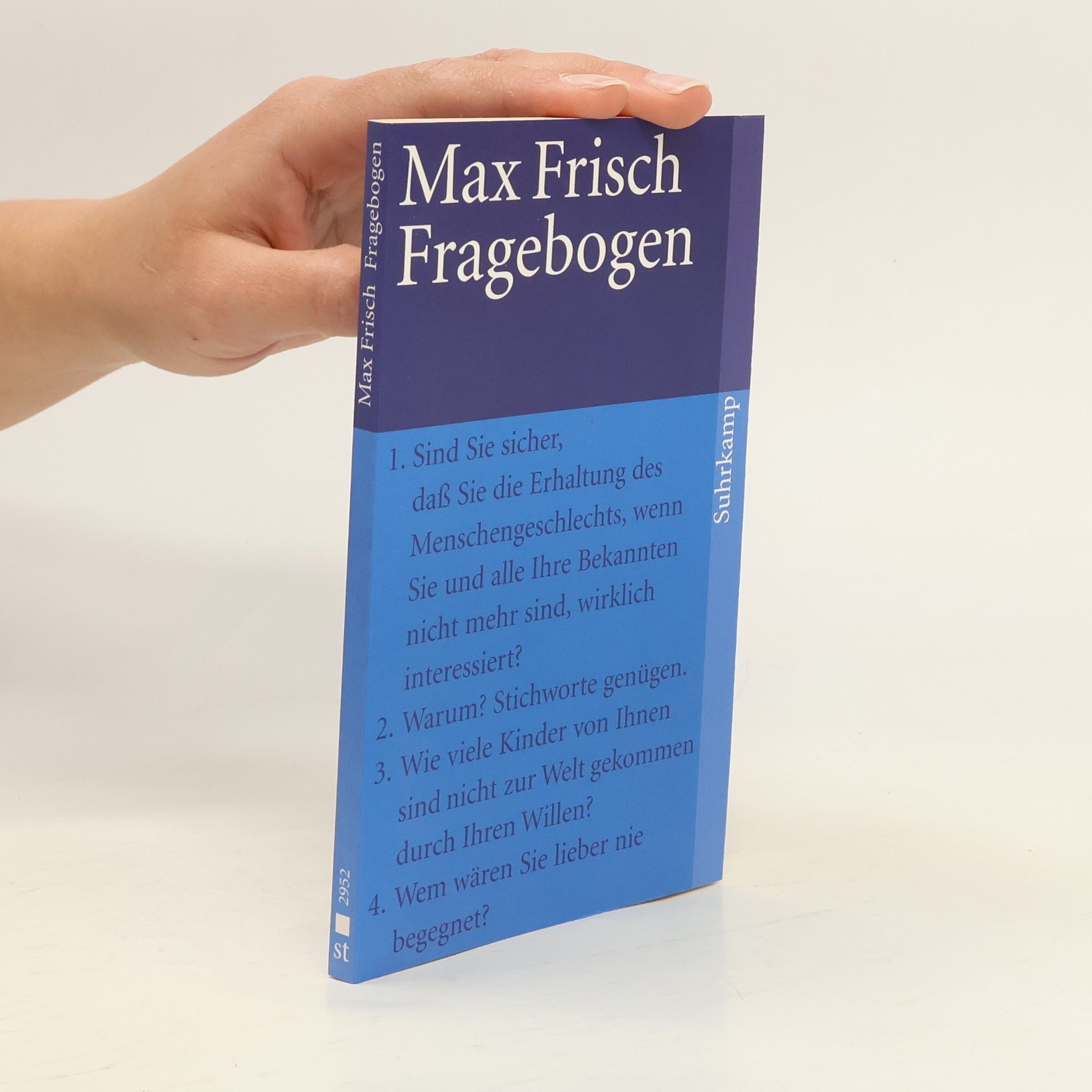 Max Frisch Fragebogen
