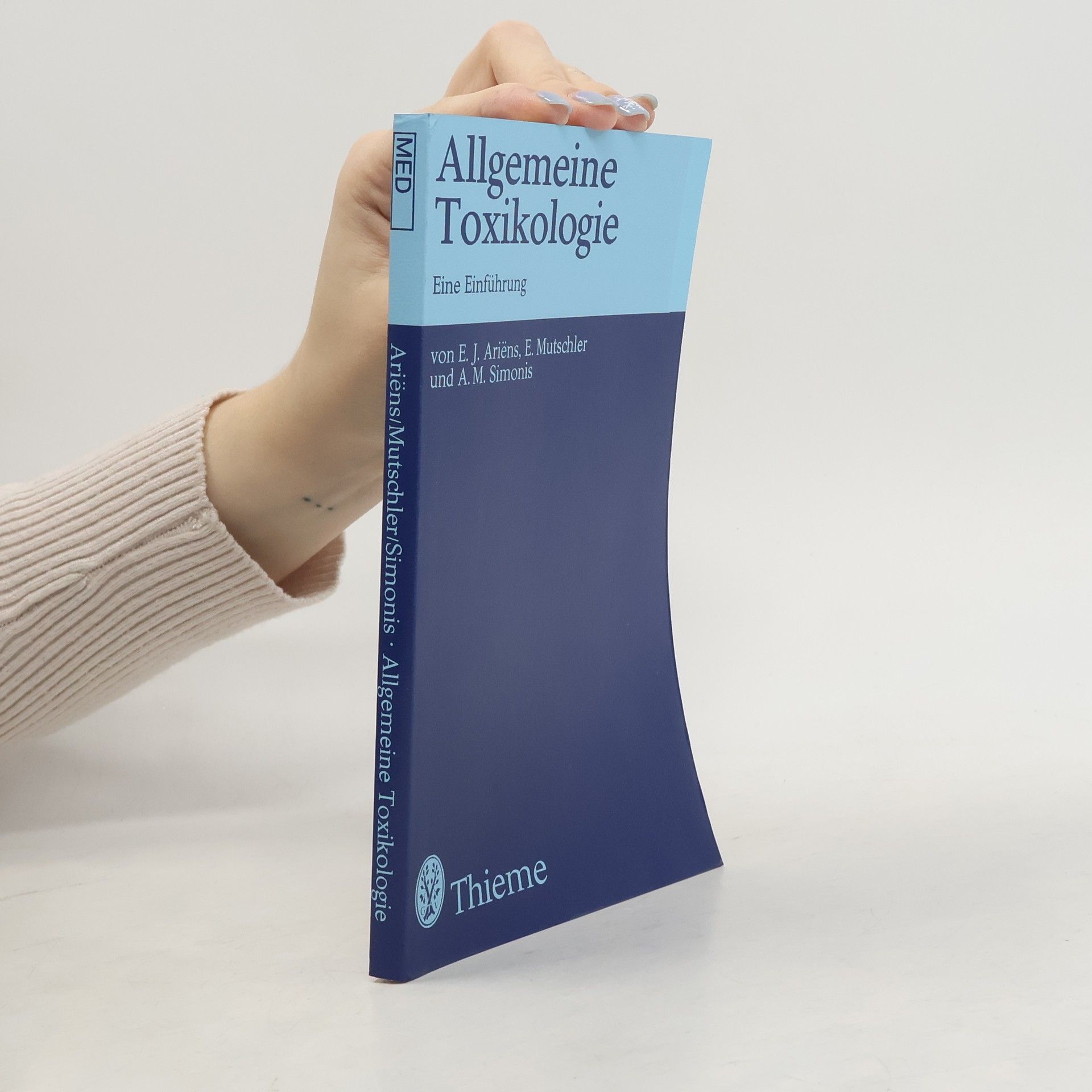 Everardus J. Ariëns Allgemeine Toxikologie