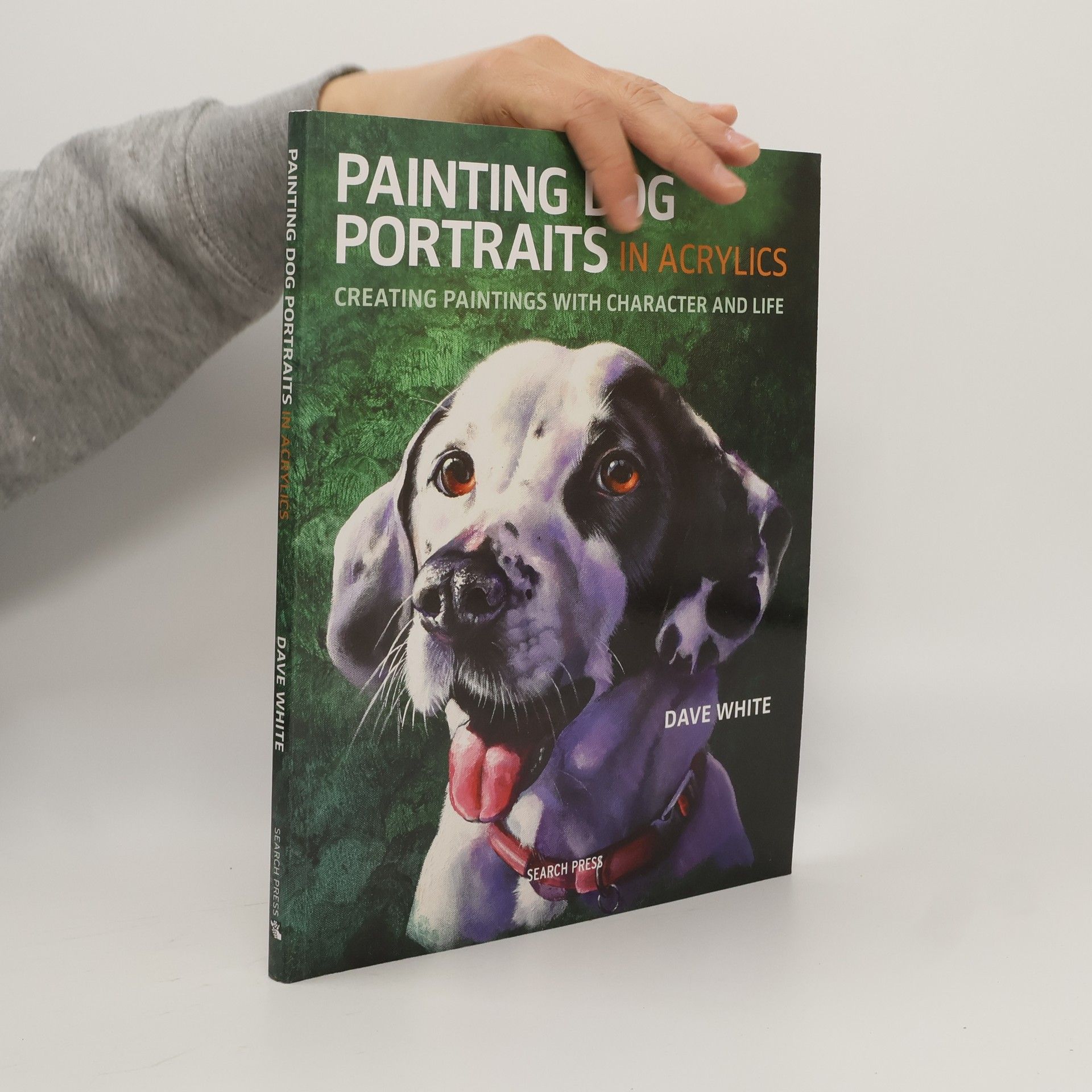 Dave White Painting Dog Portraits in Acrylics