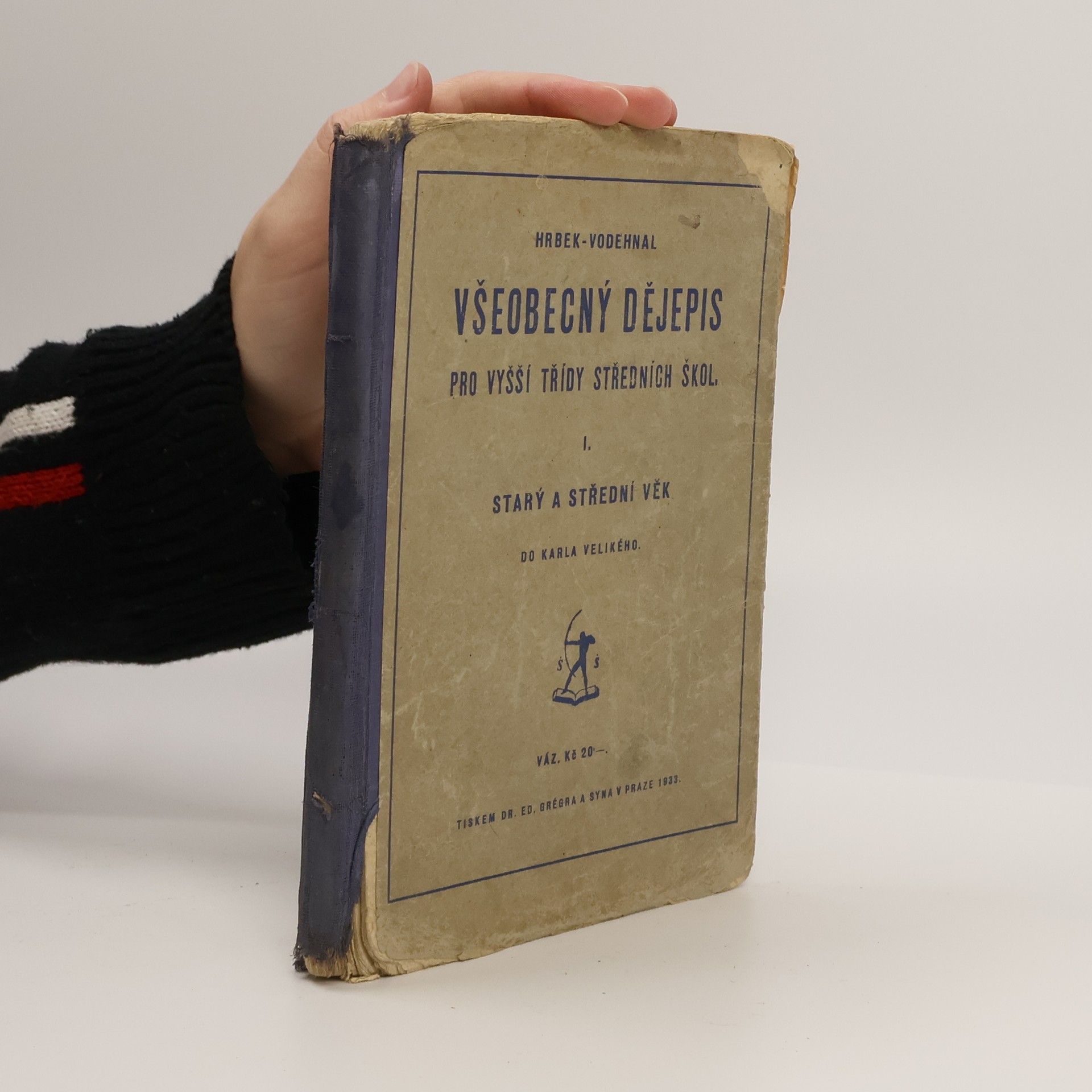 AA.VV. Všeobecný dějepis pro vyšší třídy středních škol I.