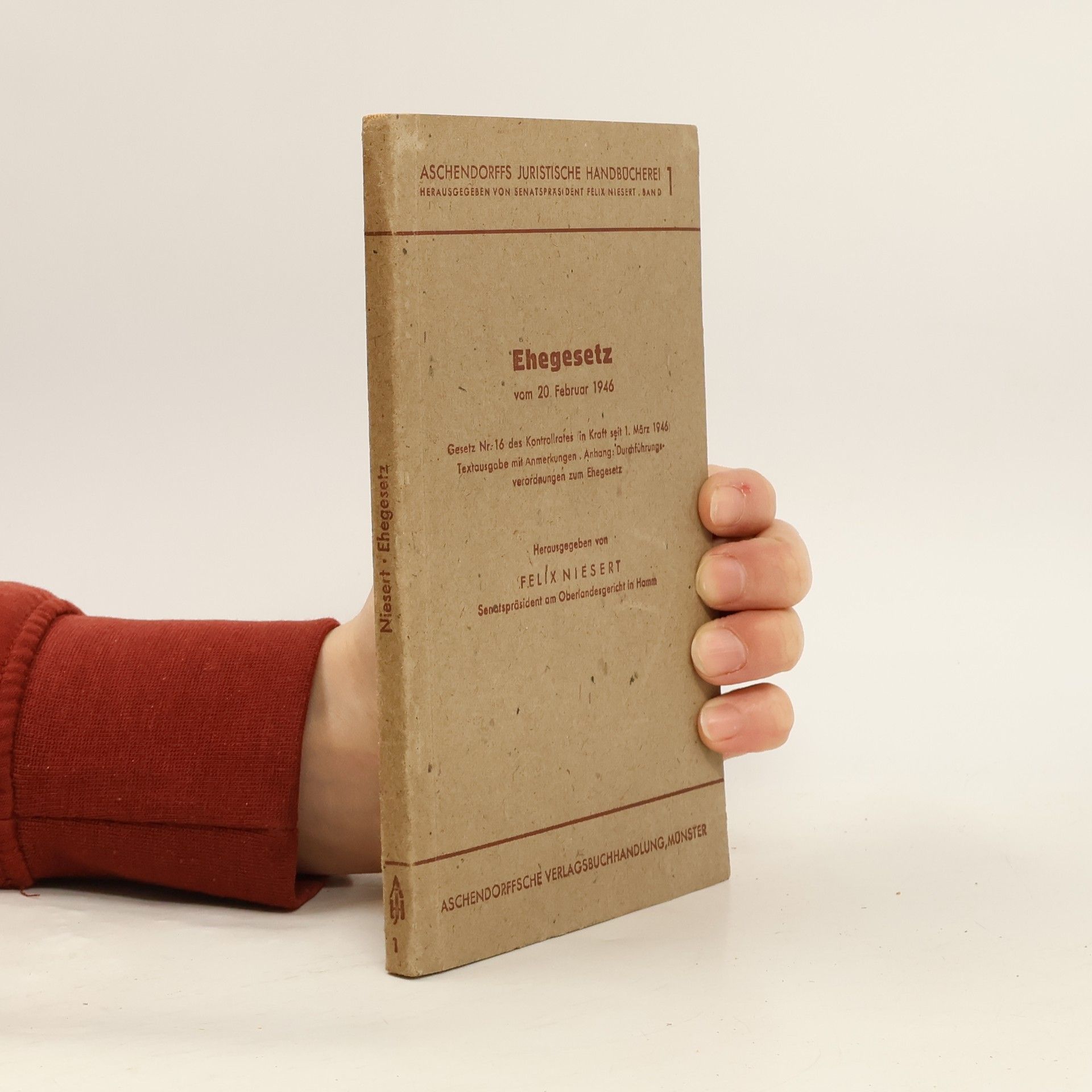 Felix Niesert Ehegesetz vom 20. Februar 1946