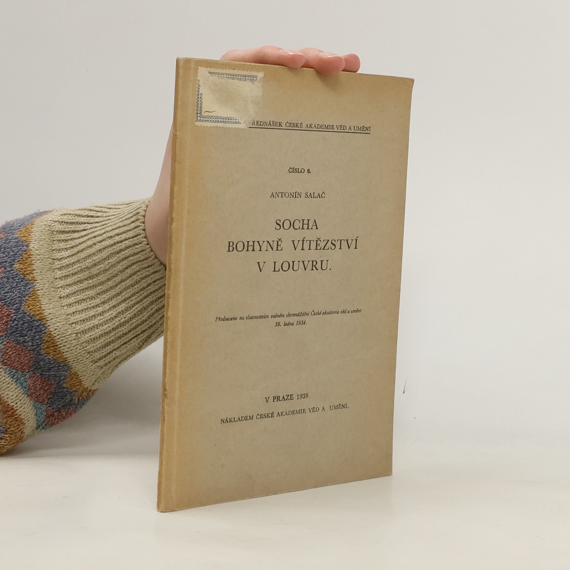 Antonín Salač Socha bohyně vítězství v Louvru