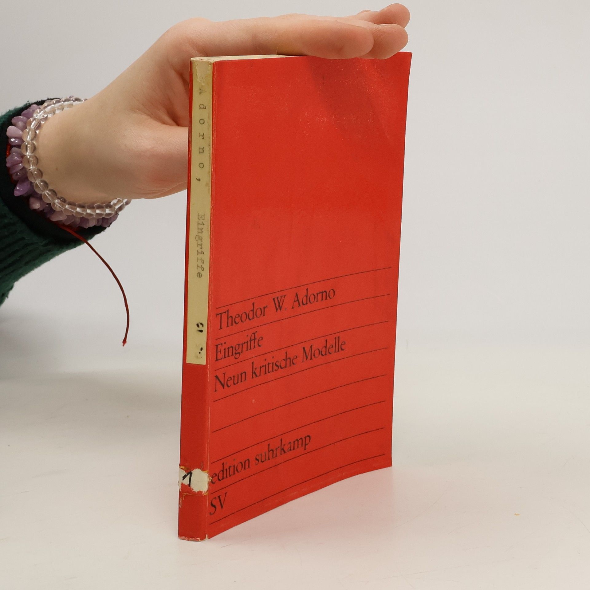 Theodor W. Adorno Eingriffe: Neun kritische Modelle