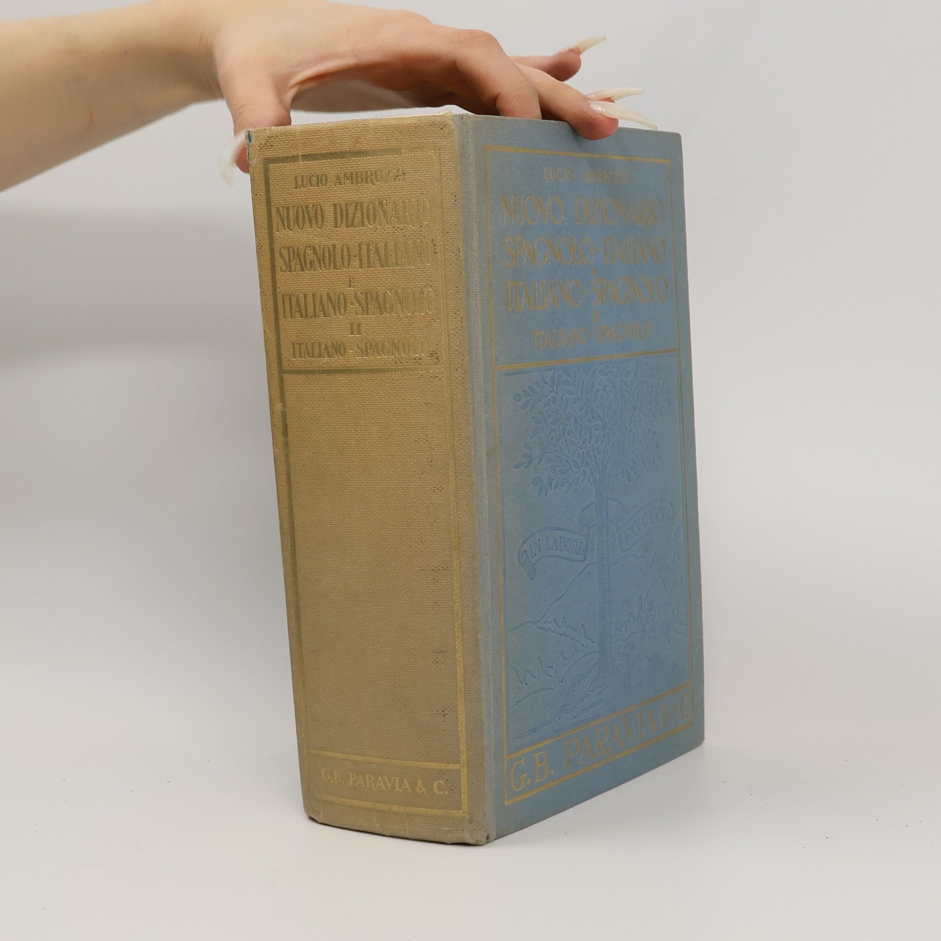Lucio Ambruzzi Nuovo Dizionario Spagnolo-Italiano e Italiano-Spagnolo II