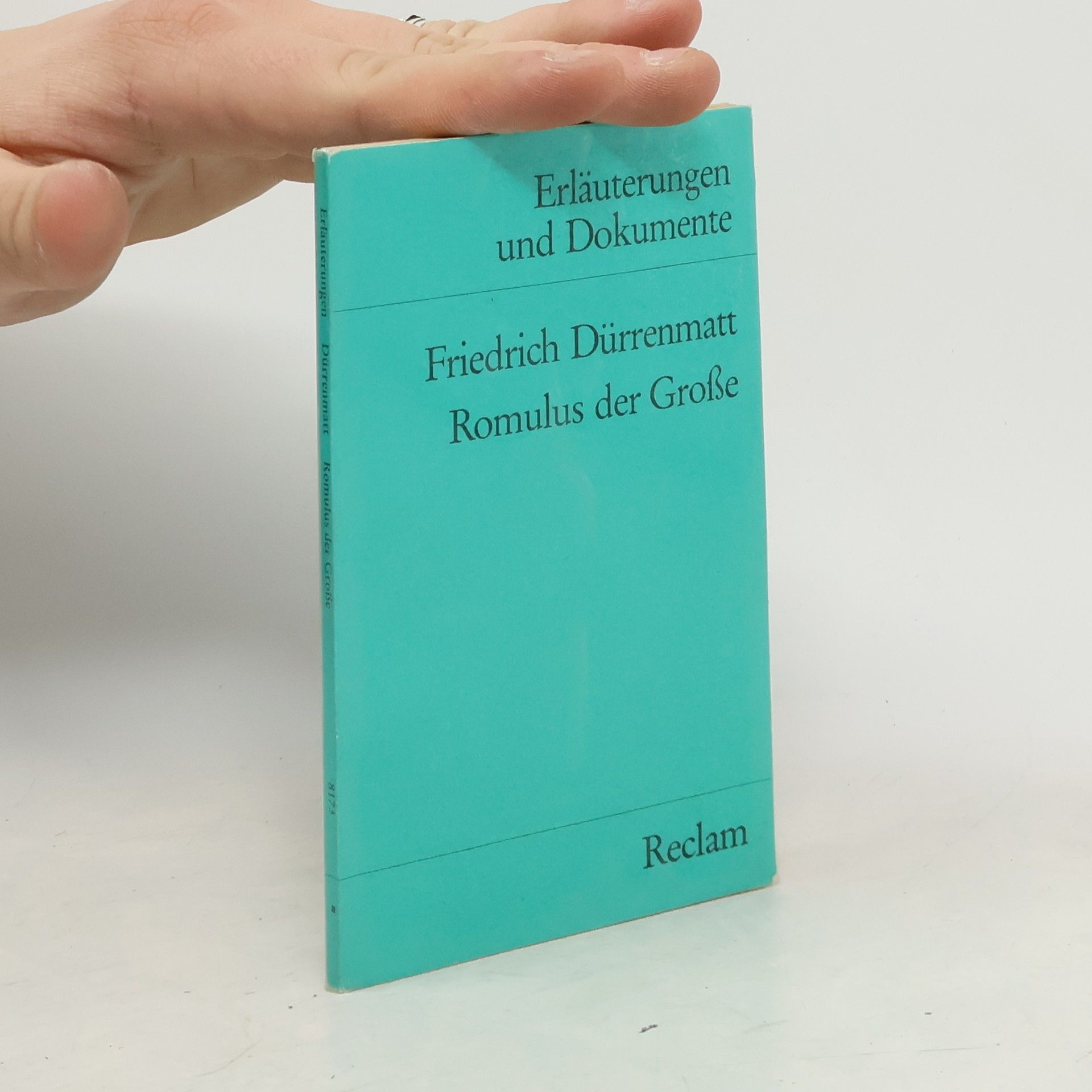 Friedrich Dürrenmatt Romulus Der Grosse