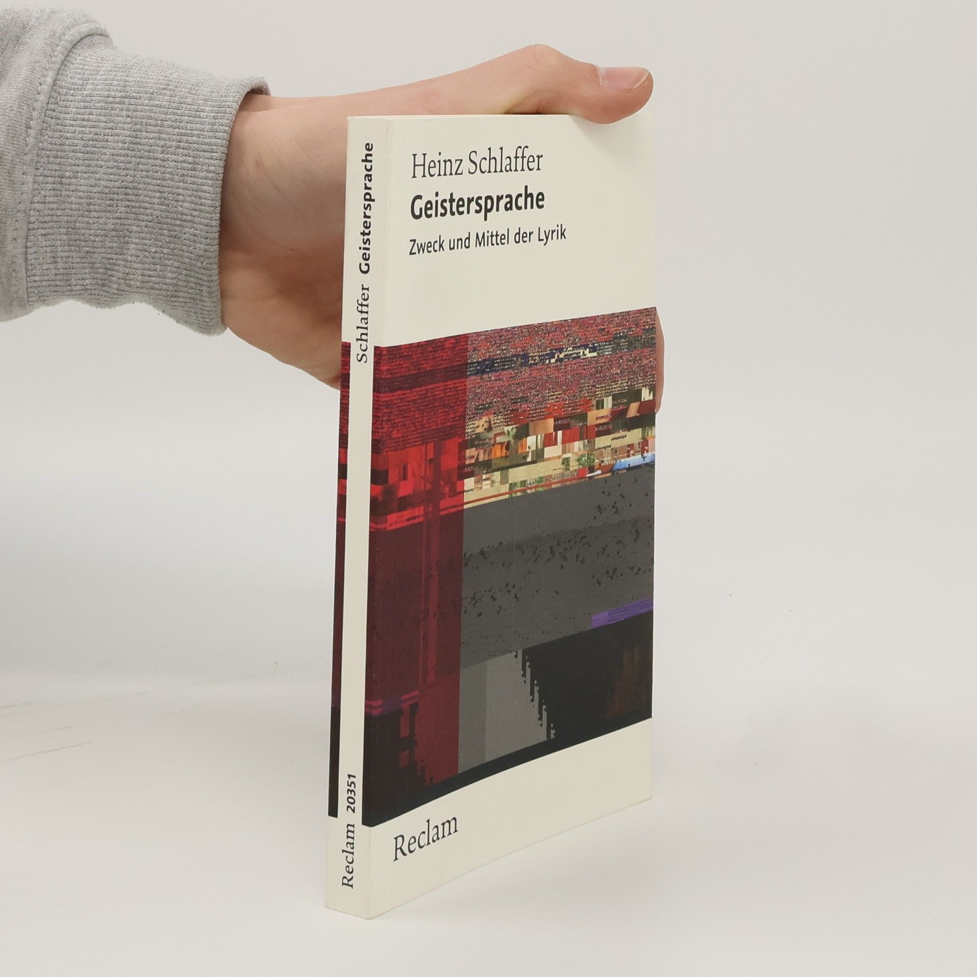 Heinz Schlaffer Reclam Taschenbuch: Geistersprache