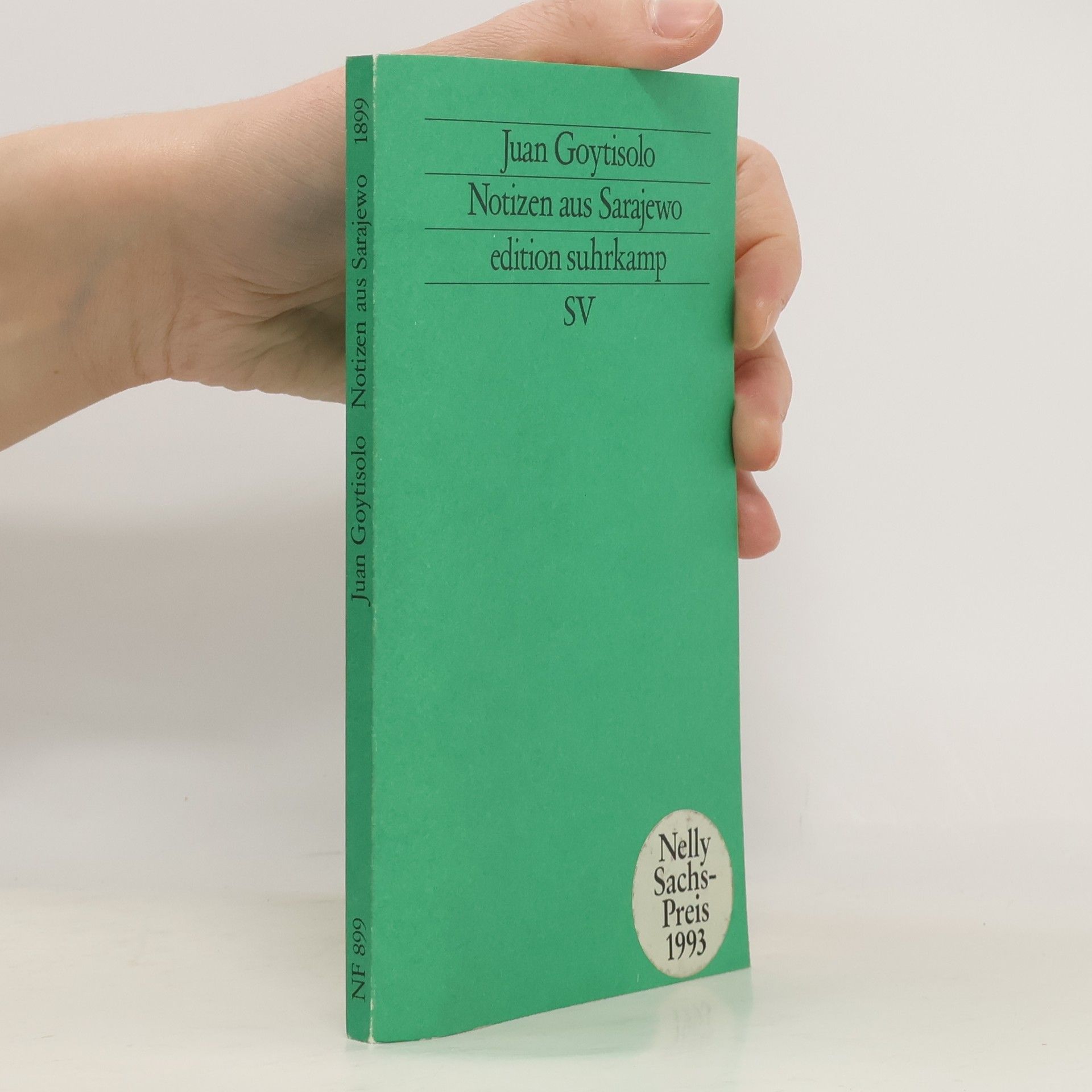 Juan Goytisolo i Gay Edition Suhrkamp: Notizen aus Sarajewo