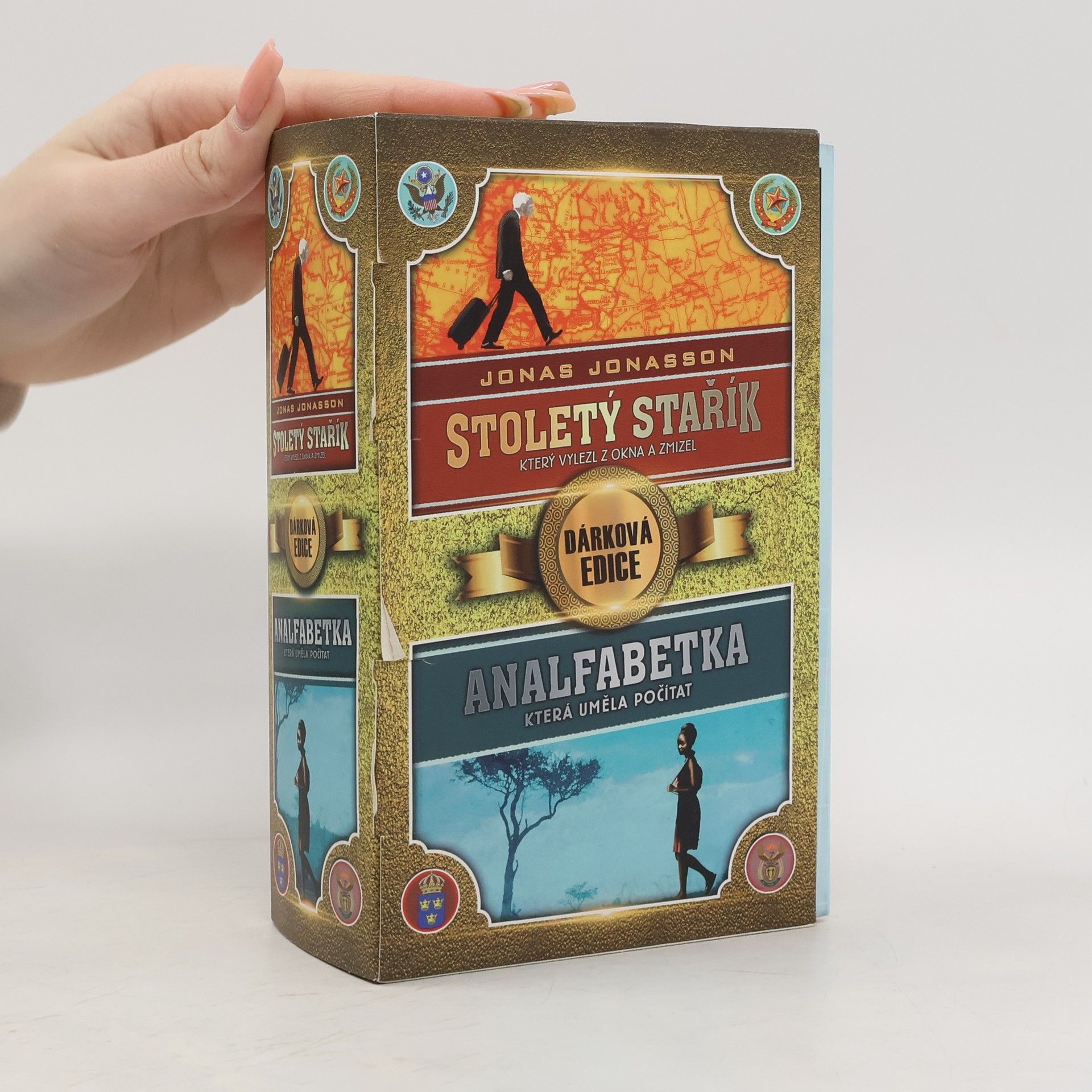 Jonas Jonasson Stoletý stařík, který vylezl z okna a zmizel + Analfabetka, která uměla počítat - dárková edice