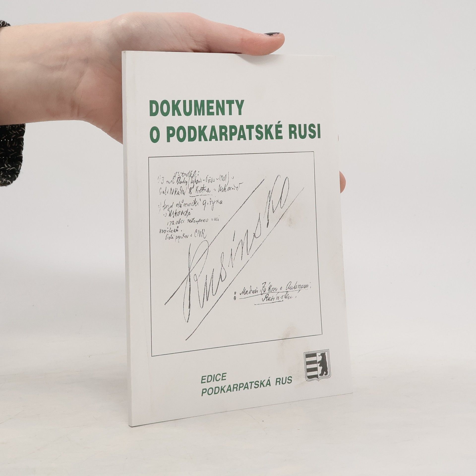 Jaromír Hořec Dokumenty o Podkarpatské Rusi