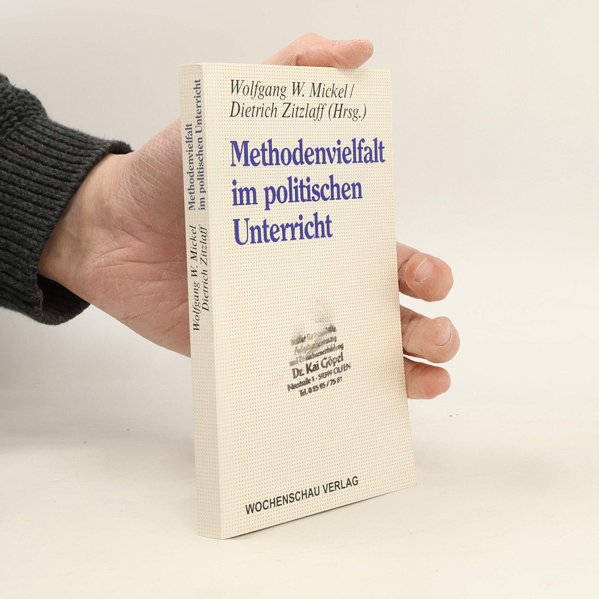 Didaktische Reihe der Landeszentrale für politische Bildung Baden-Württemberg: Methodenvielfalt im politischen Unterricht