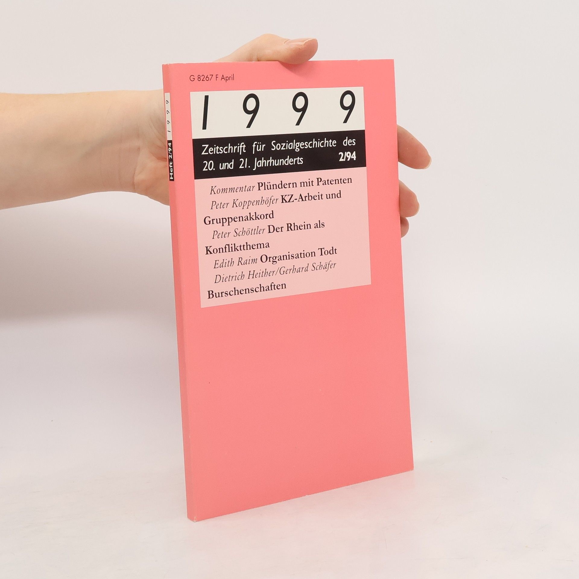 AA.VV. 1999 Zeitschrift für Sozialgeschichte des 20. und 21. Jahrhunderts 2/94