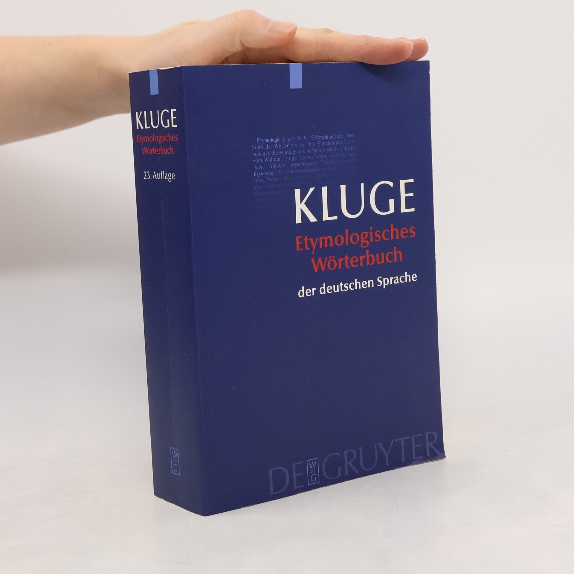 Friedrich Kluge Etymologisches Wörterbuch der deutschen Sprache