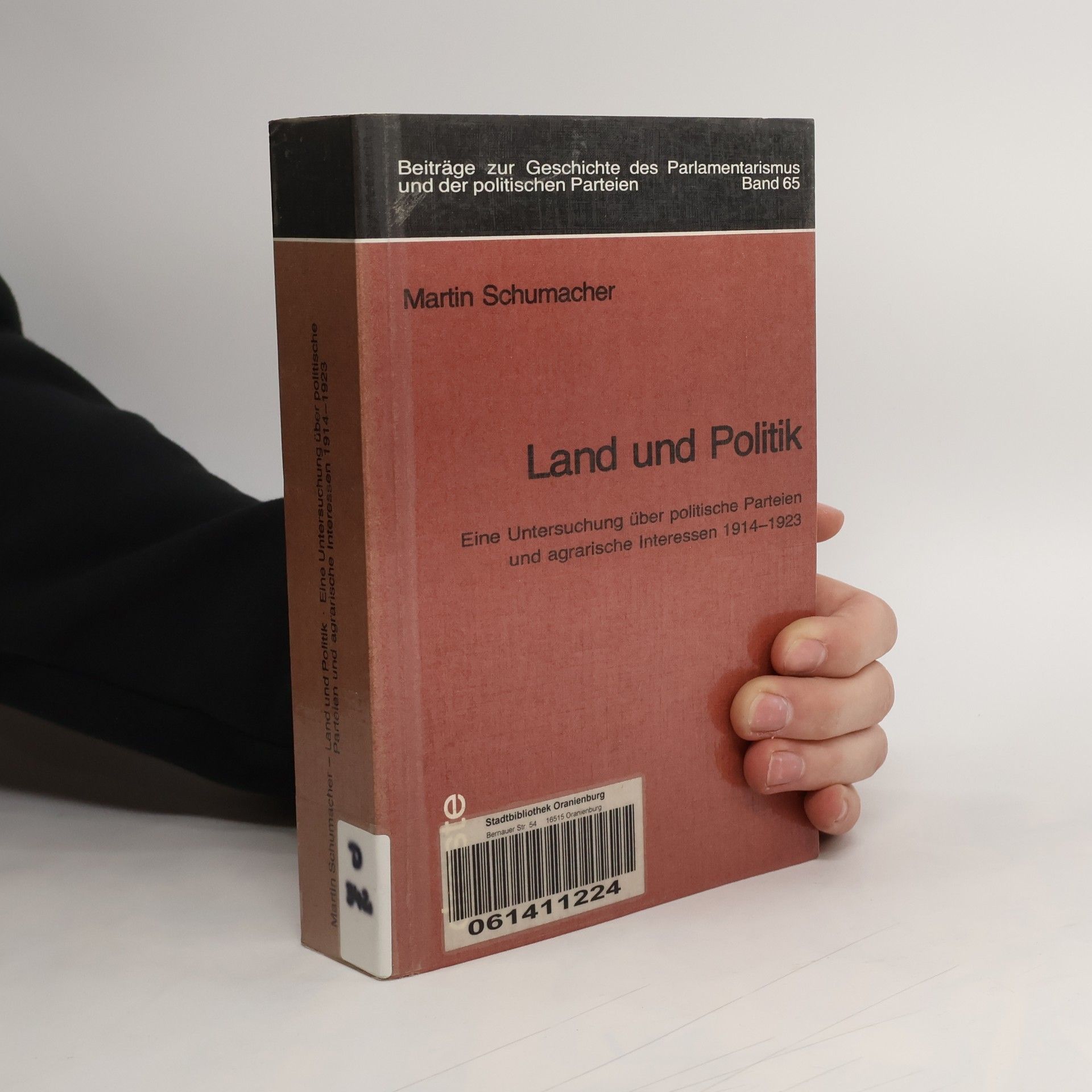 Beiträge zur Geschichte des Parlamentarismus und der politischen Parteien - 65: Land und Politik