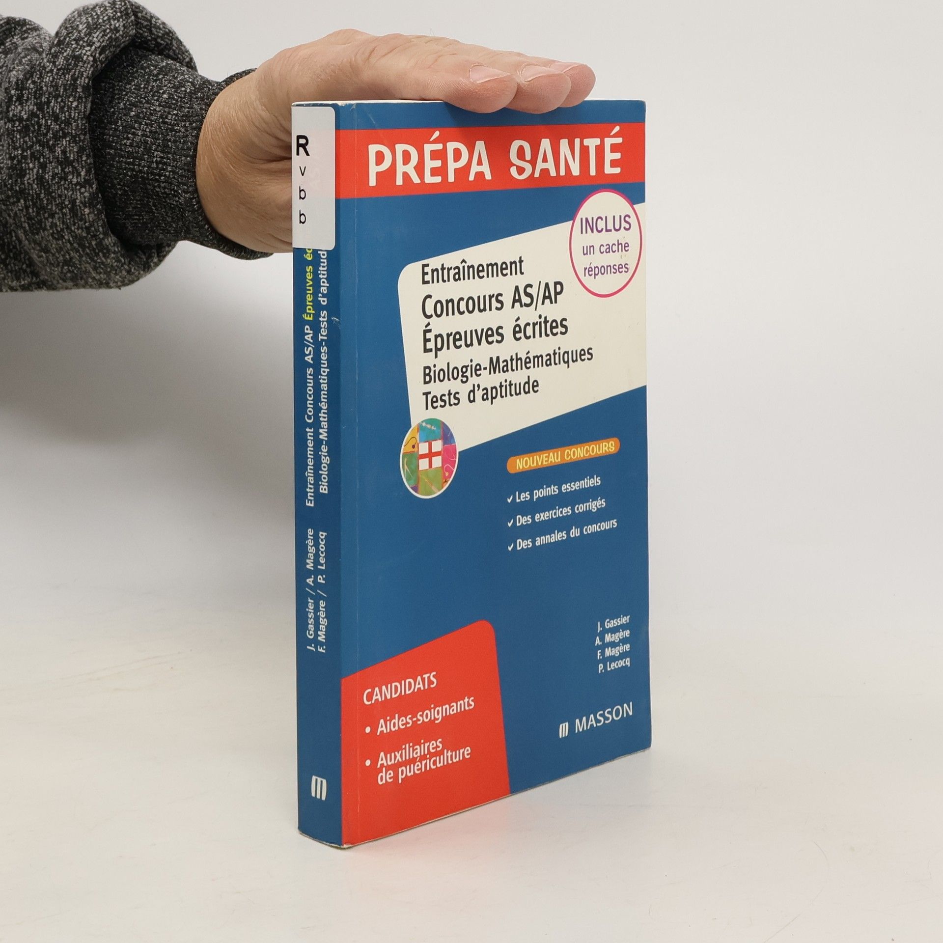 Jacqueline Gassier Entraînement épreuve écrite, concours AS/AP