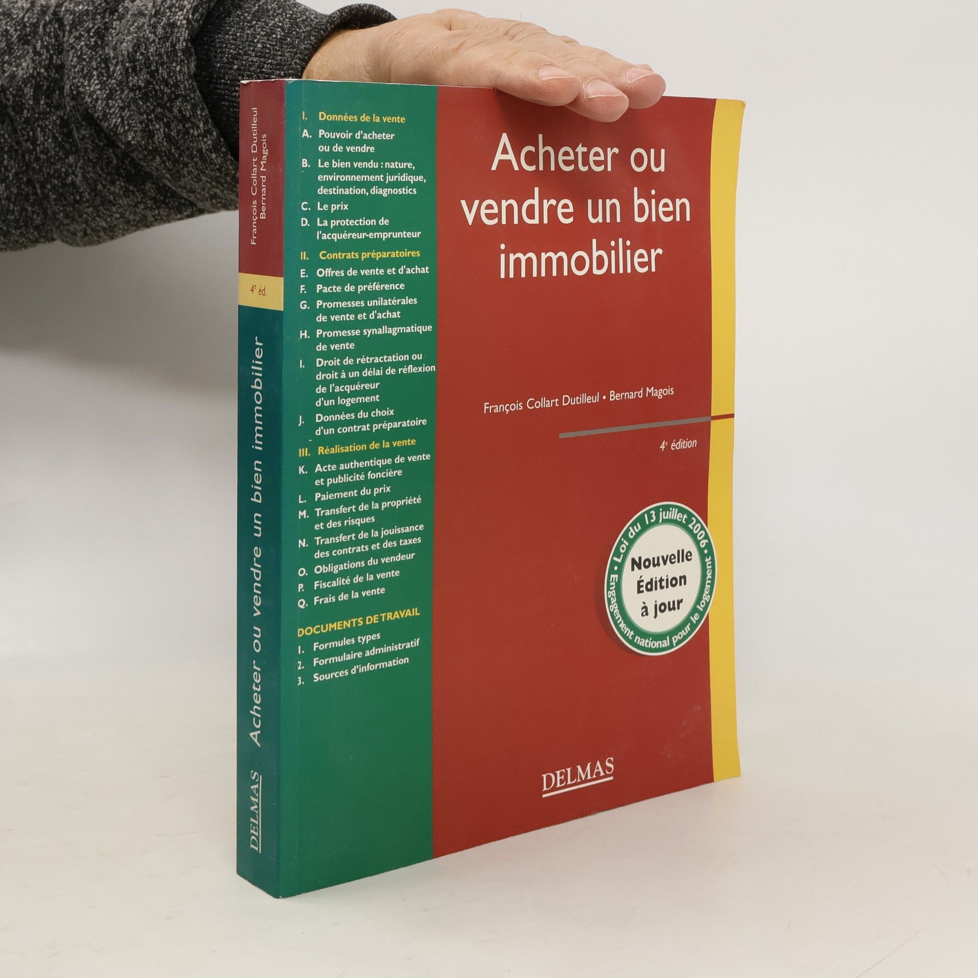 François Collart Dutilleul Acheter ou vendre un bien immobilier