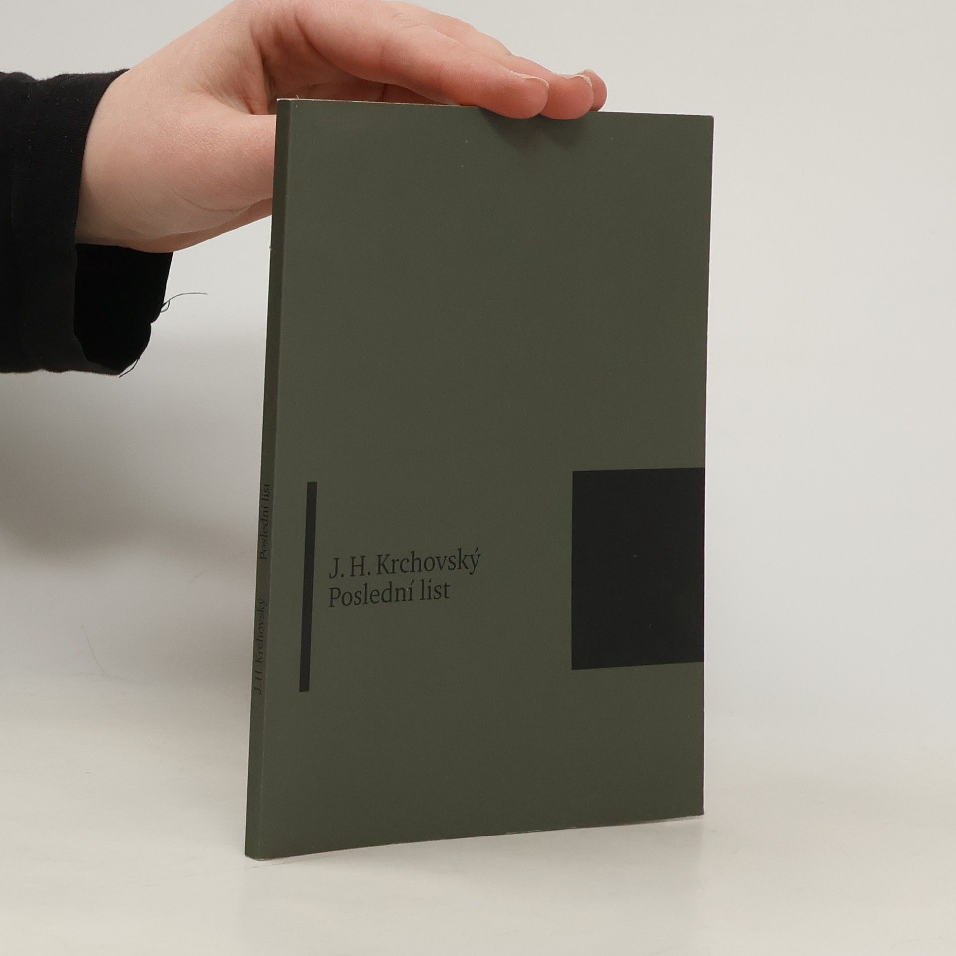 J. H. Krchovský Poslední list