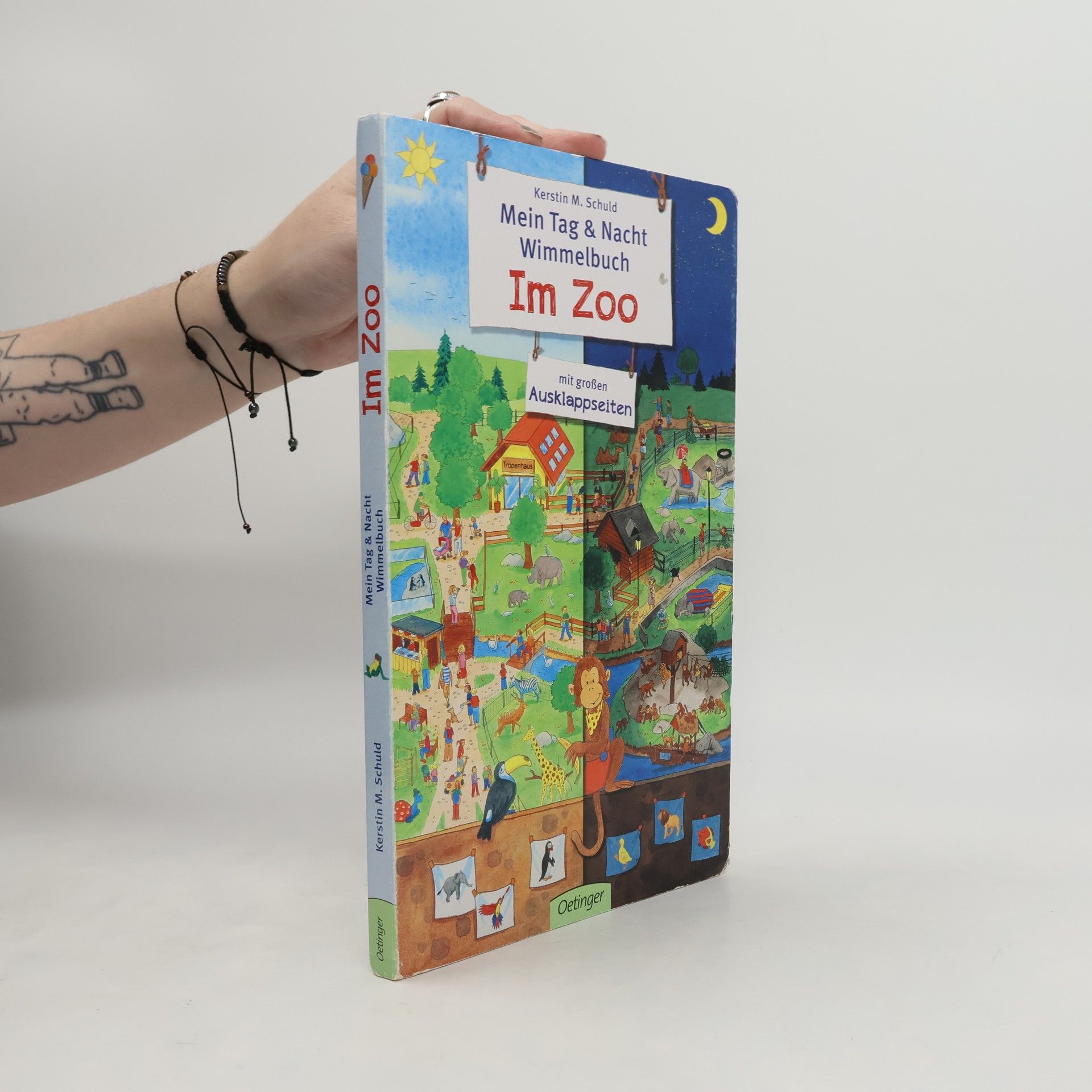 Kerstin M. Schuld Mein Tag & Nacht Wimmelbuch - im Zoo