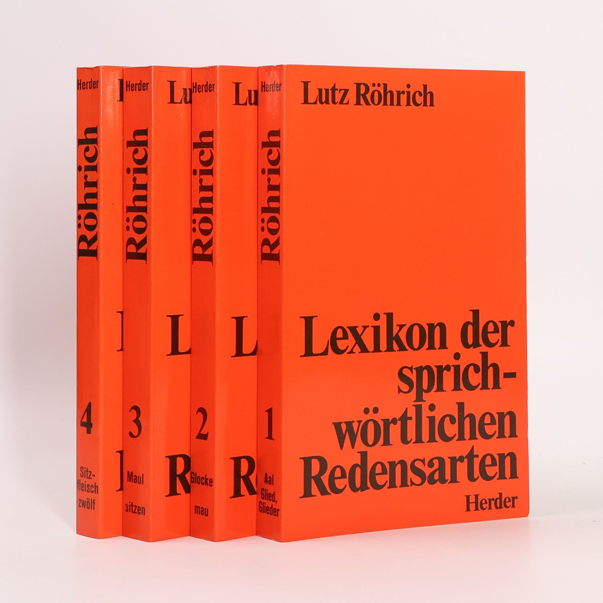 Lutz Röhrich Lexikon der sprichwörtlichen Redensarten 1-4