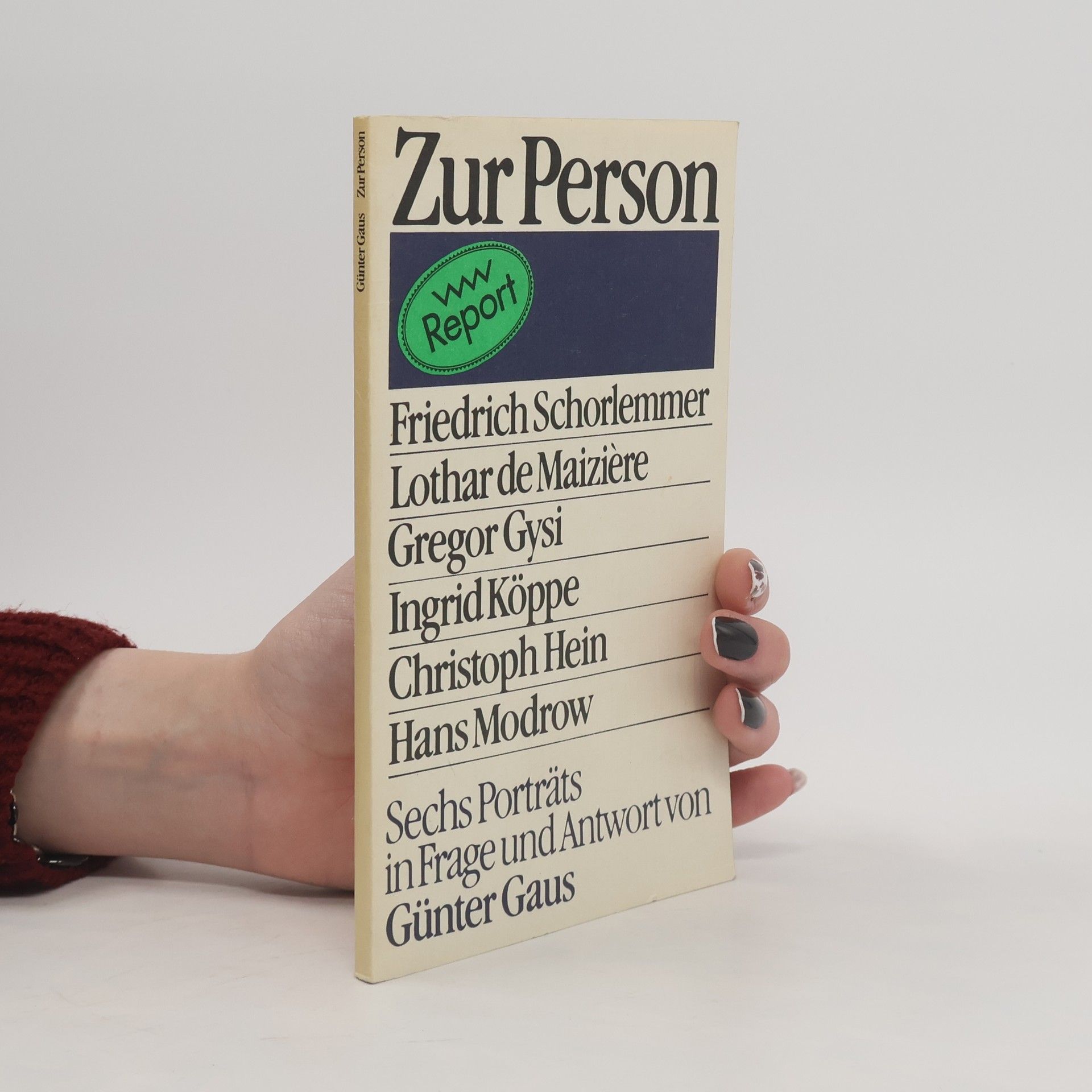 Günter Gaus Zur Person