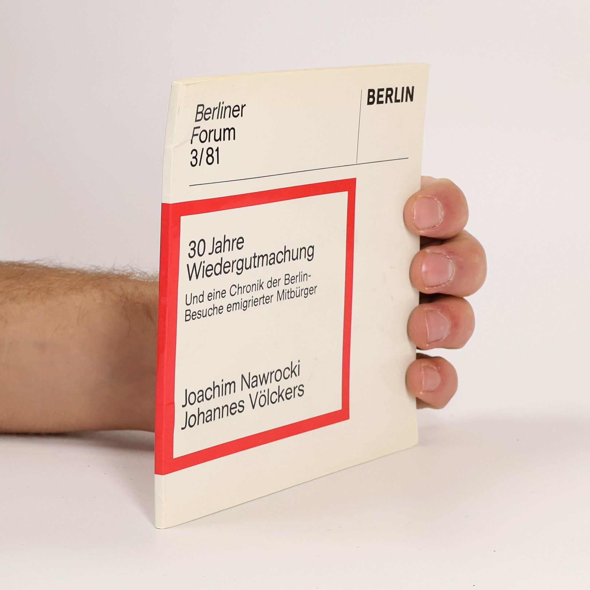 Johannes Völckers Berliner Forum 3/81