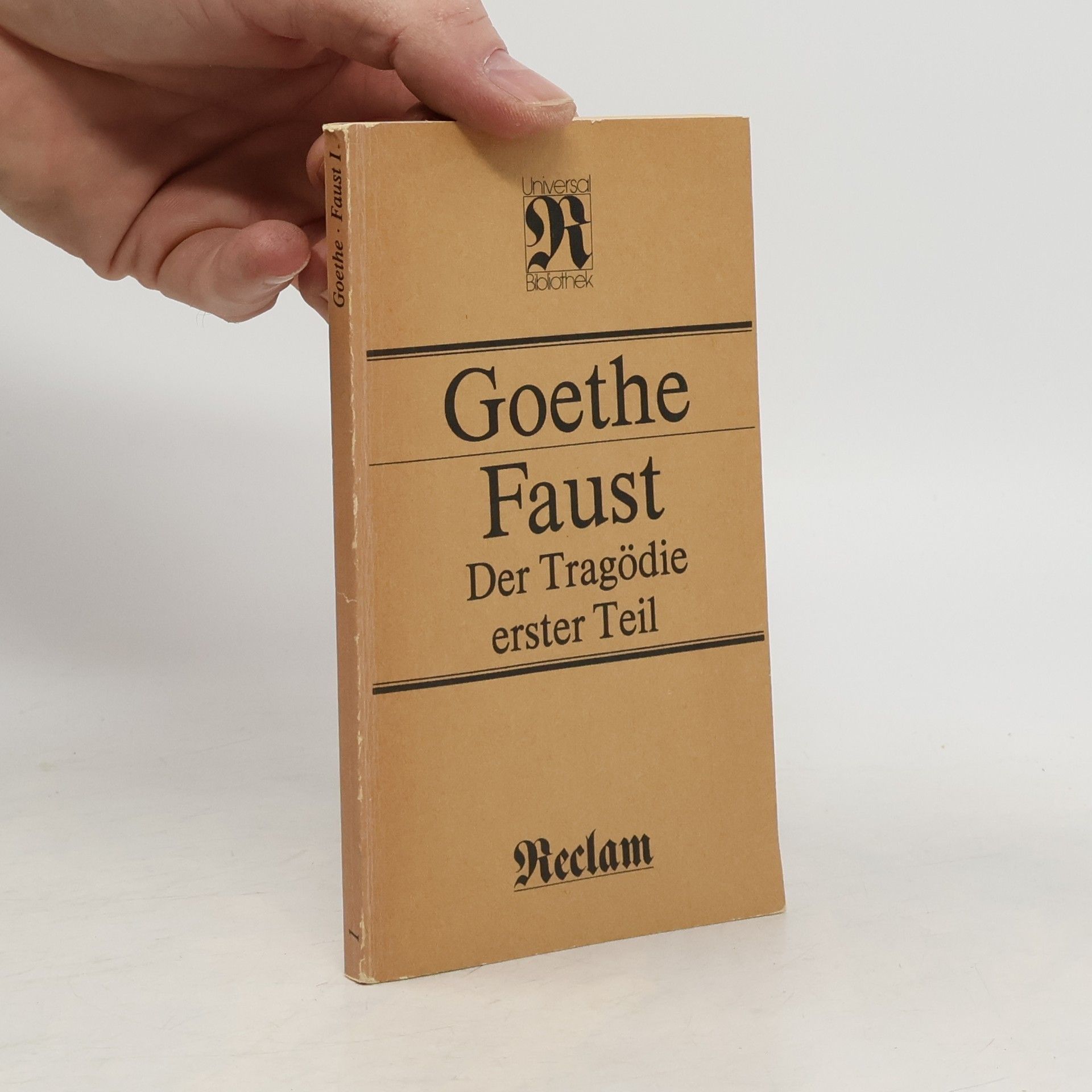Johann Wolfgang von Goethe Faust. Der Tragödie erster Teil