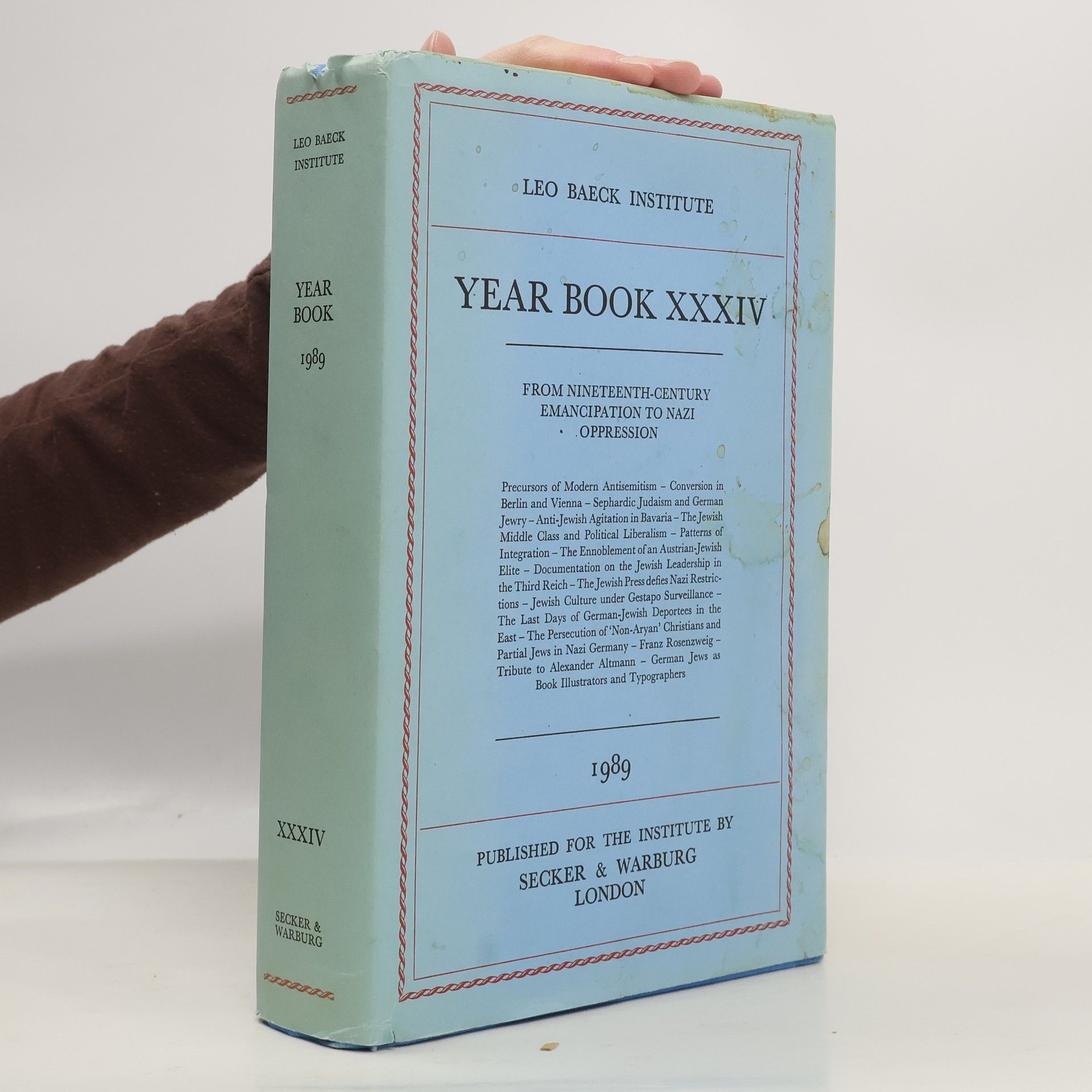 Autorenkollektiv Leo Baeck Institute Year Book 1989