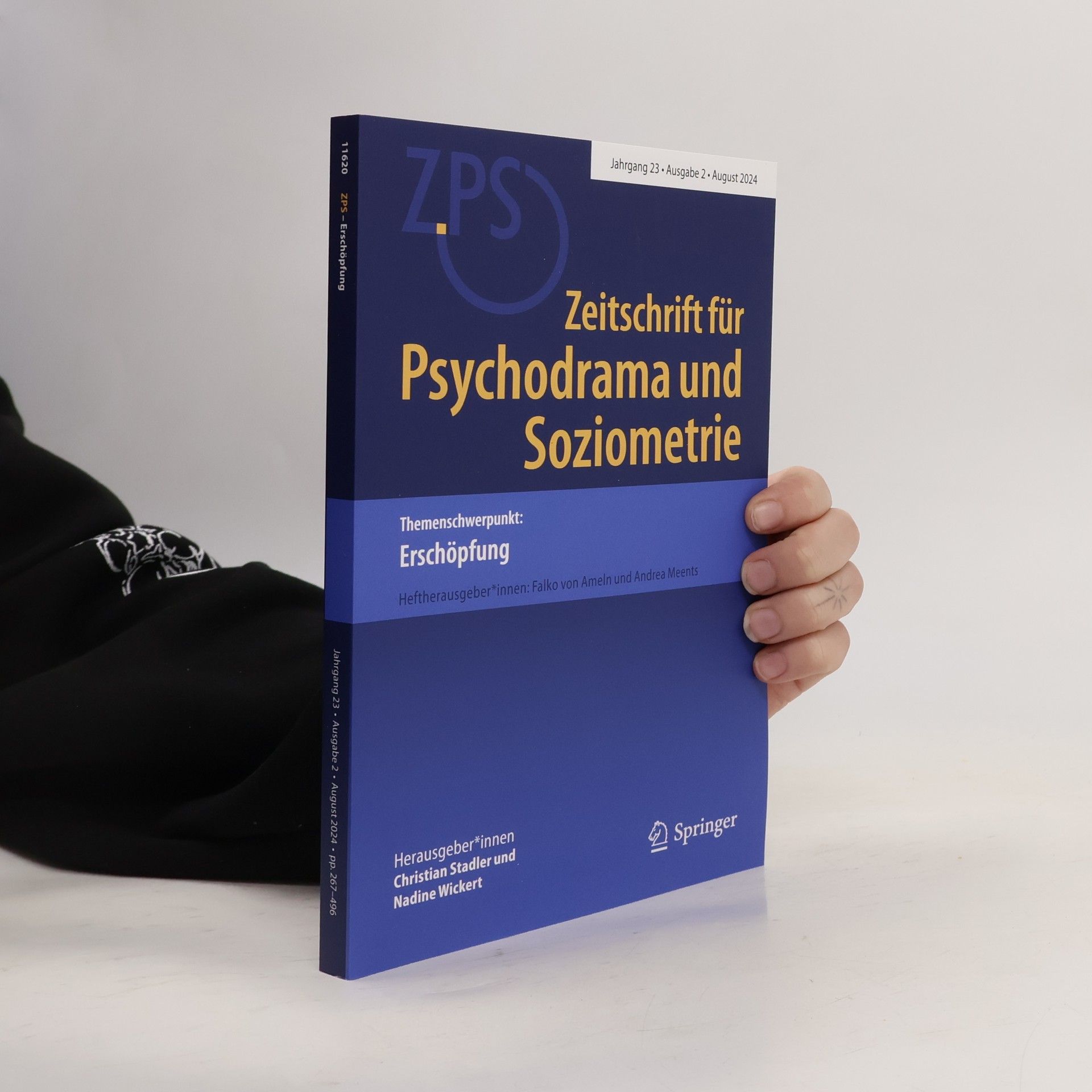 Christian Stadler Zeitschrift für Psychodrama und Soziometrie 8/2024. Erschöpfung