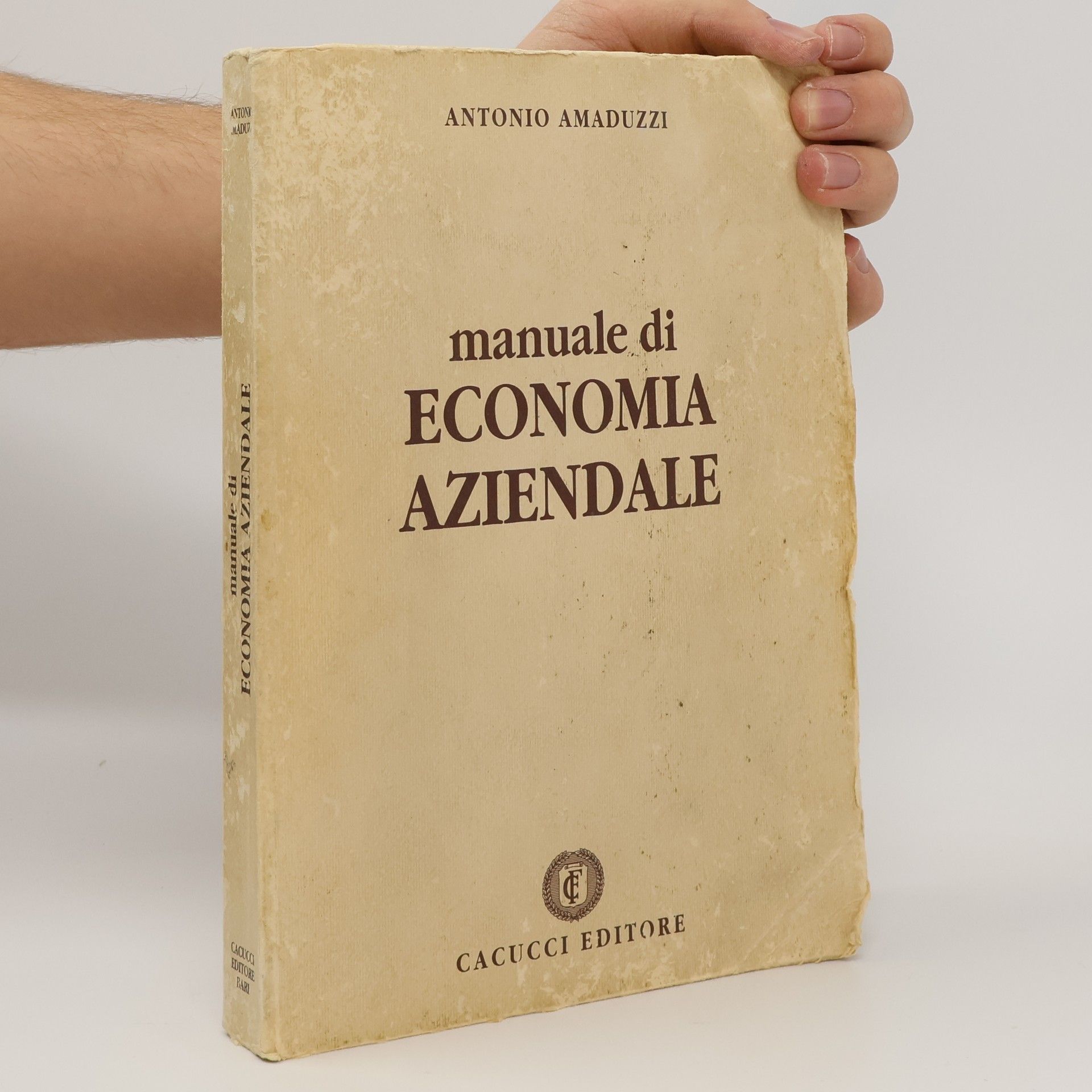Antonio Amaduzzi  Manuale di economia aziendale