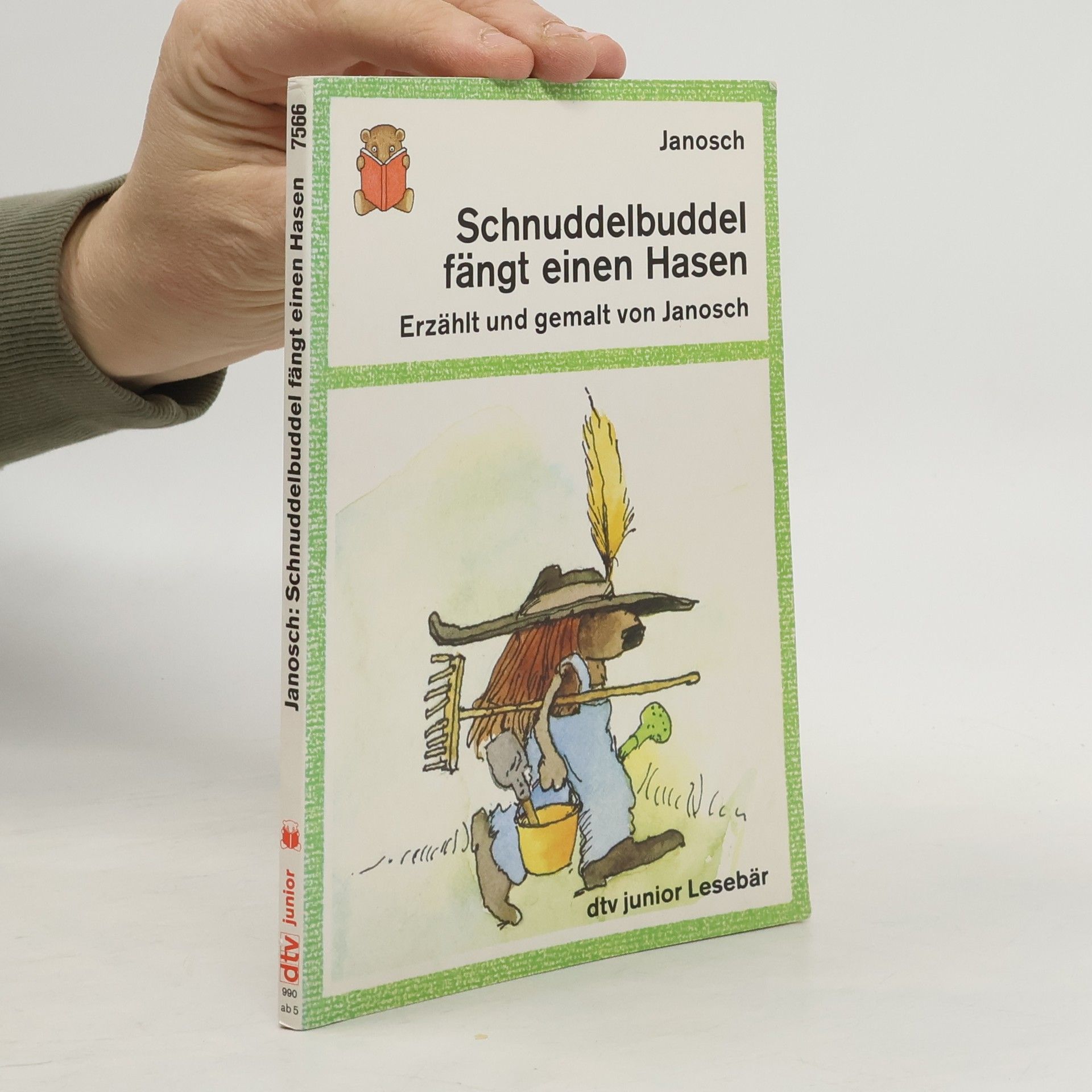 Janosch Schnuddelbuddel fängt einen Hasen. Mit 'Ein Kanarienvogelfederbaum'