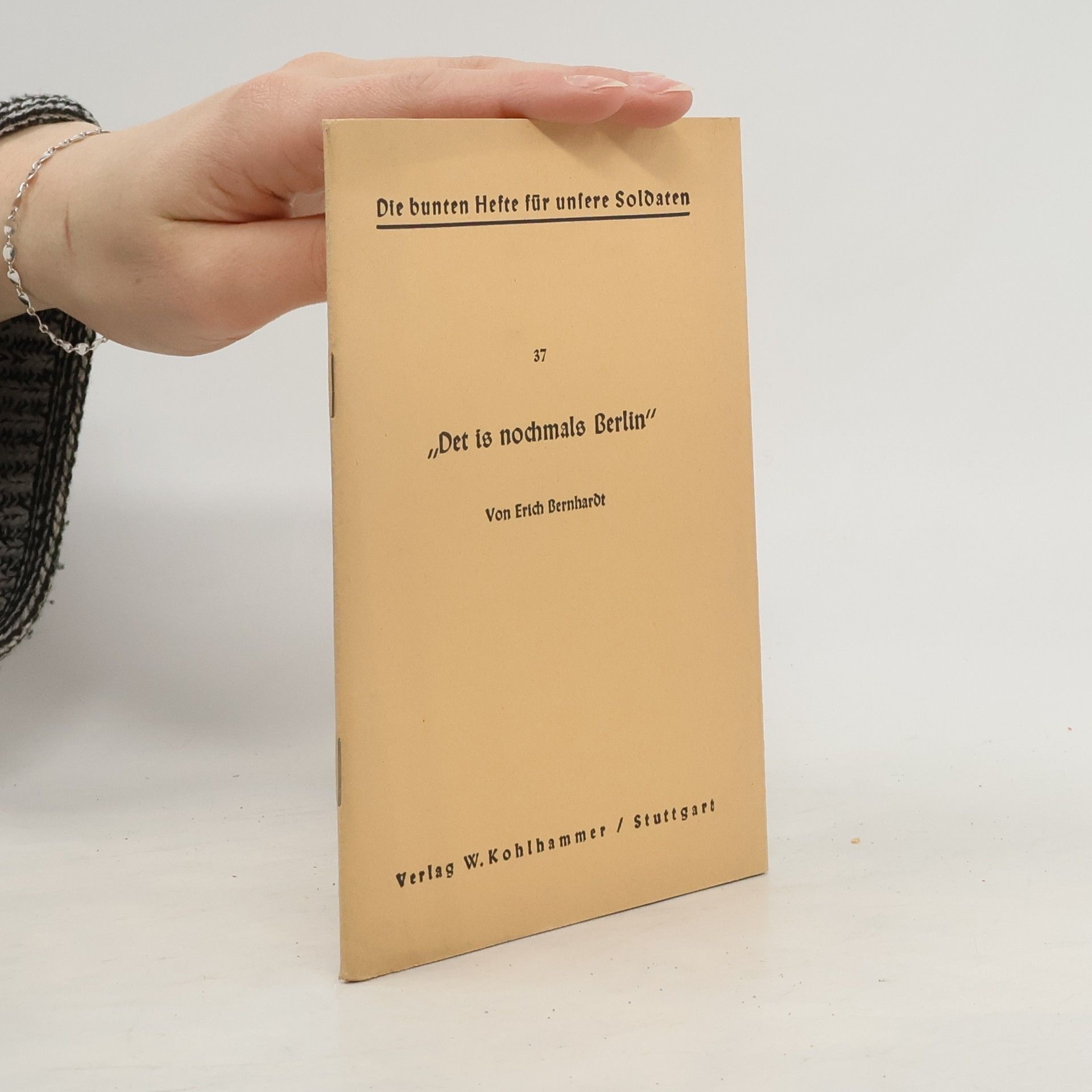 Erich Bernhardt Der is nochmals Berlin