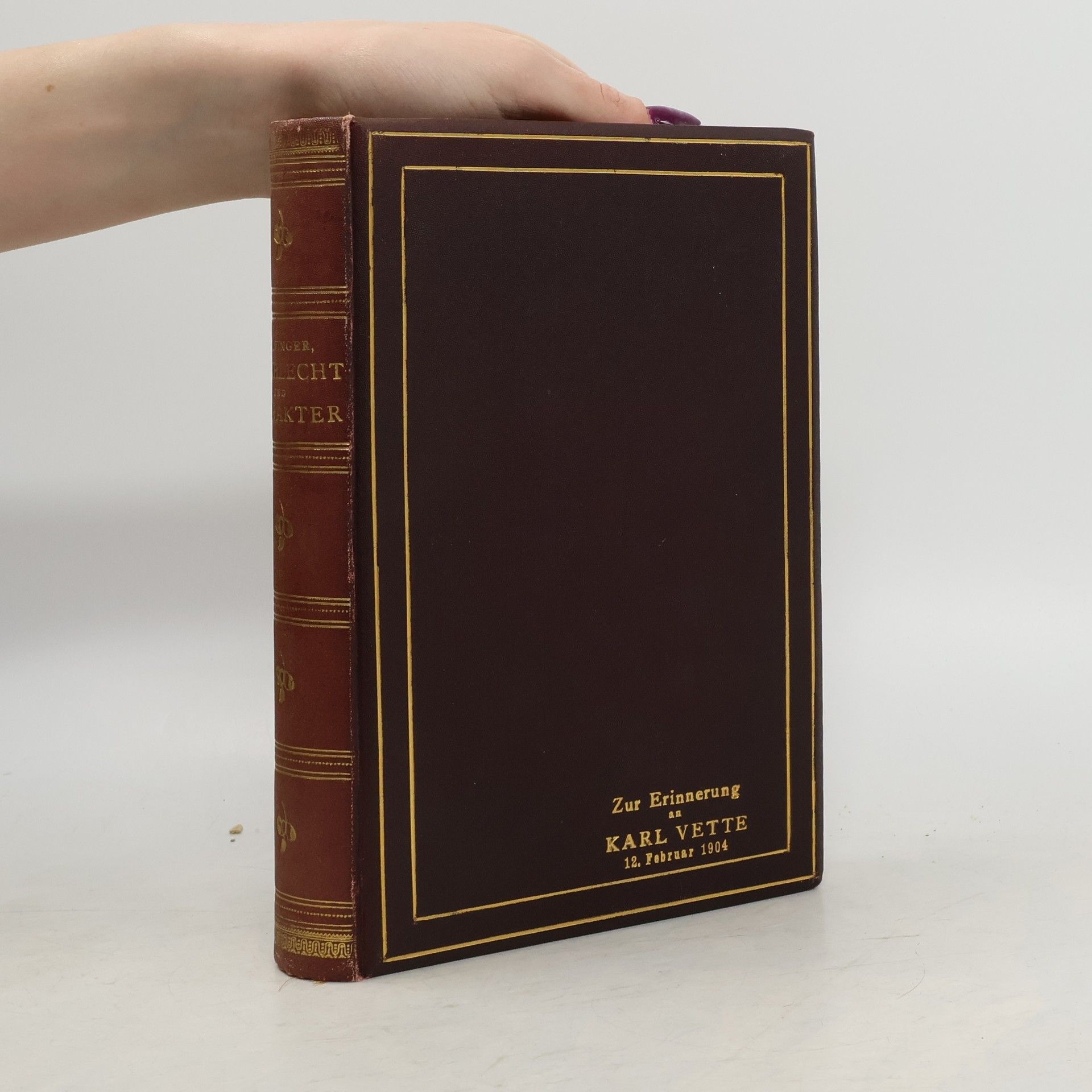 Otto Weininger Geschlecht und Charakter