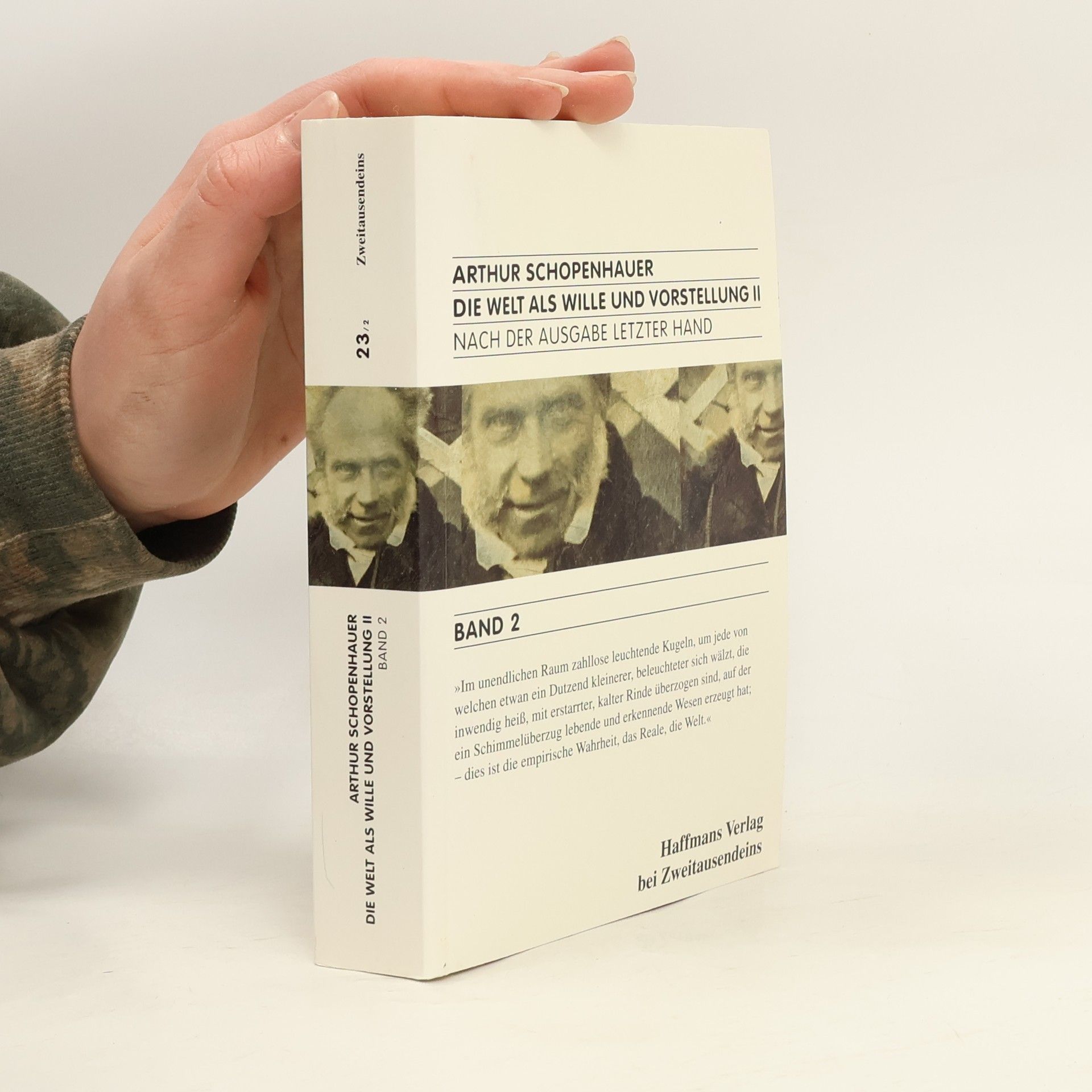 Arthur Schopenhauer Die Welt als Wille und Vorstellung