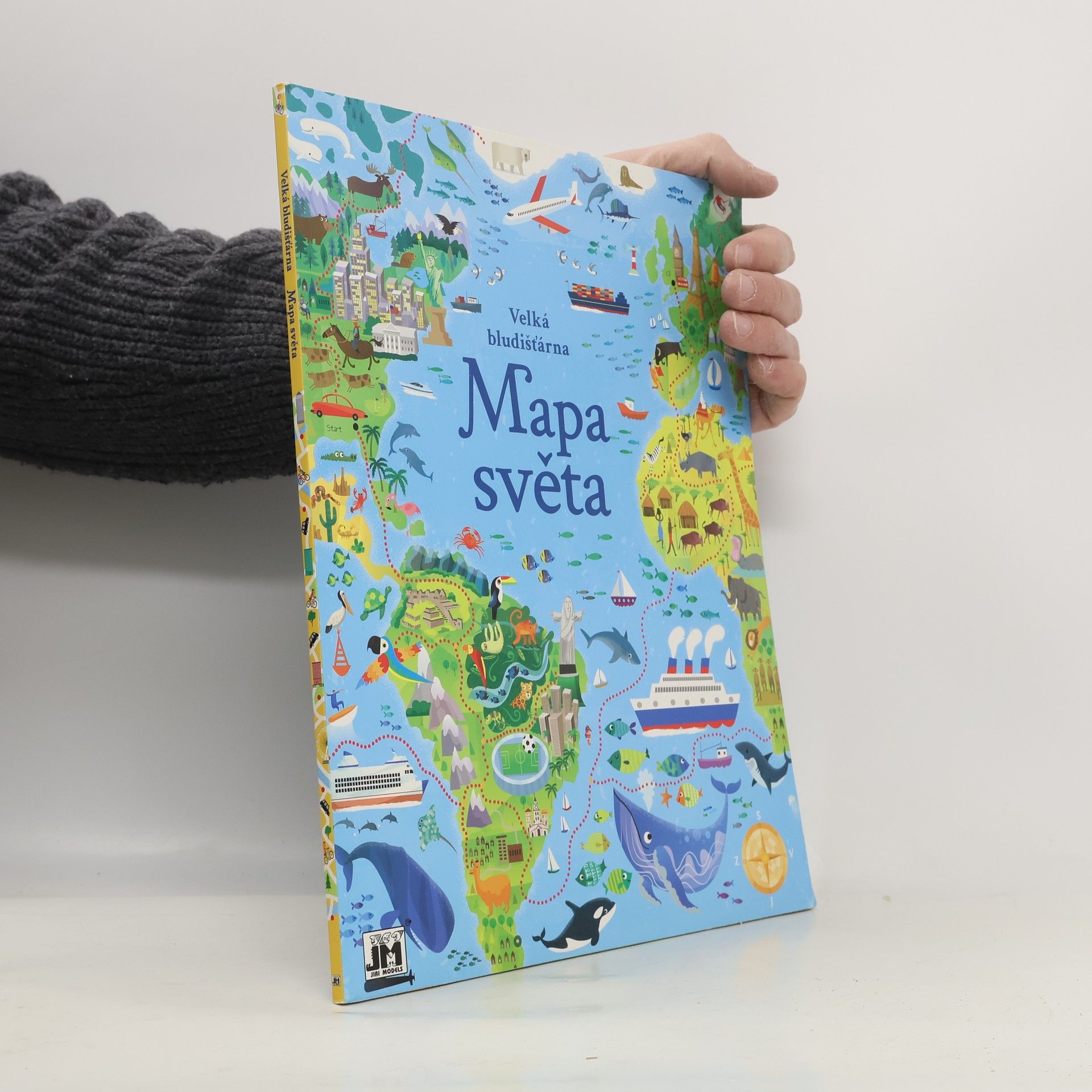 Collectif d'auteurs Velká bludišťárna. Mapa světa