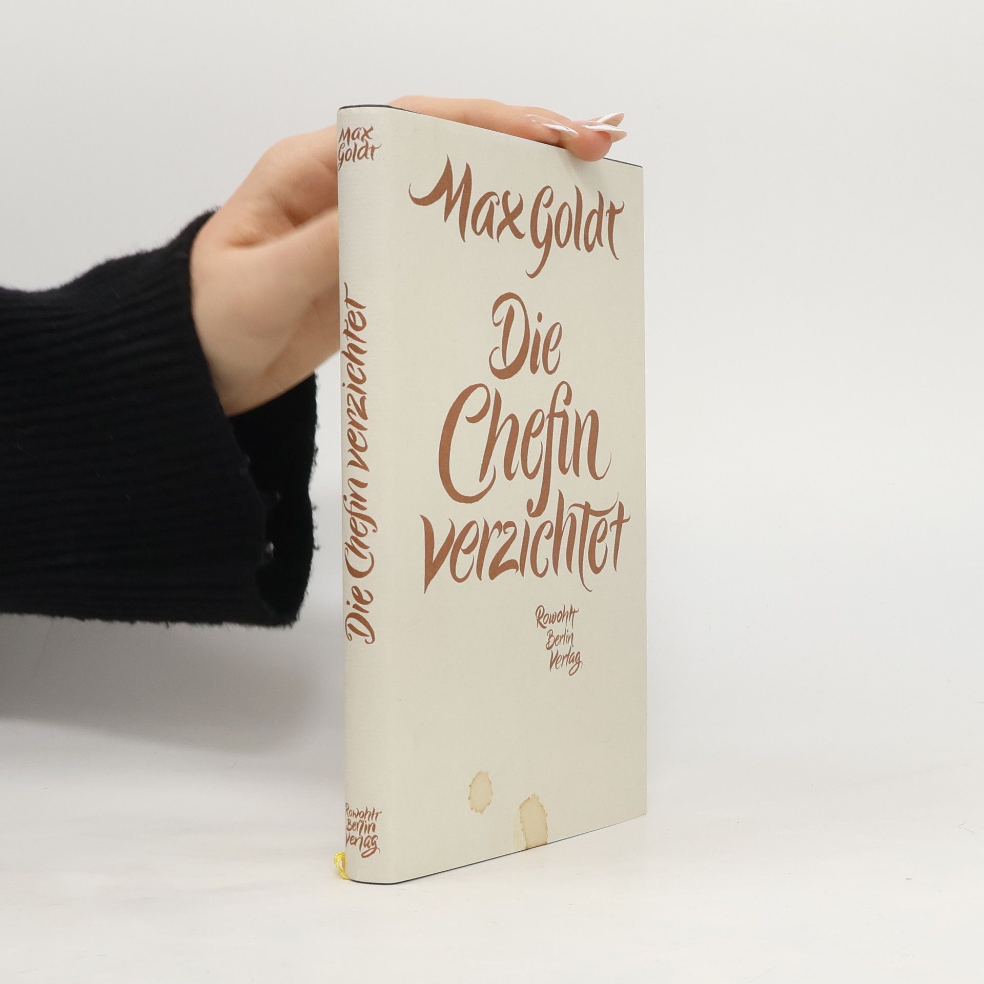 Max Goldt Die Chefin verzichtet