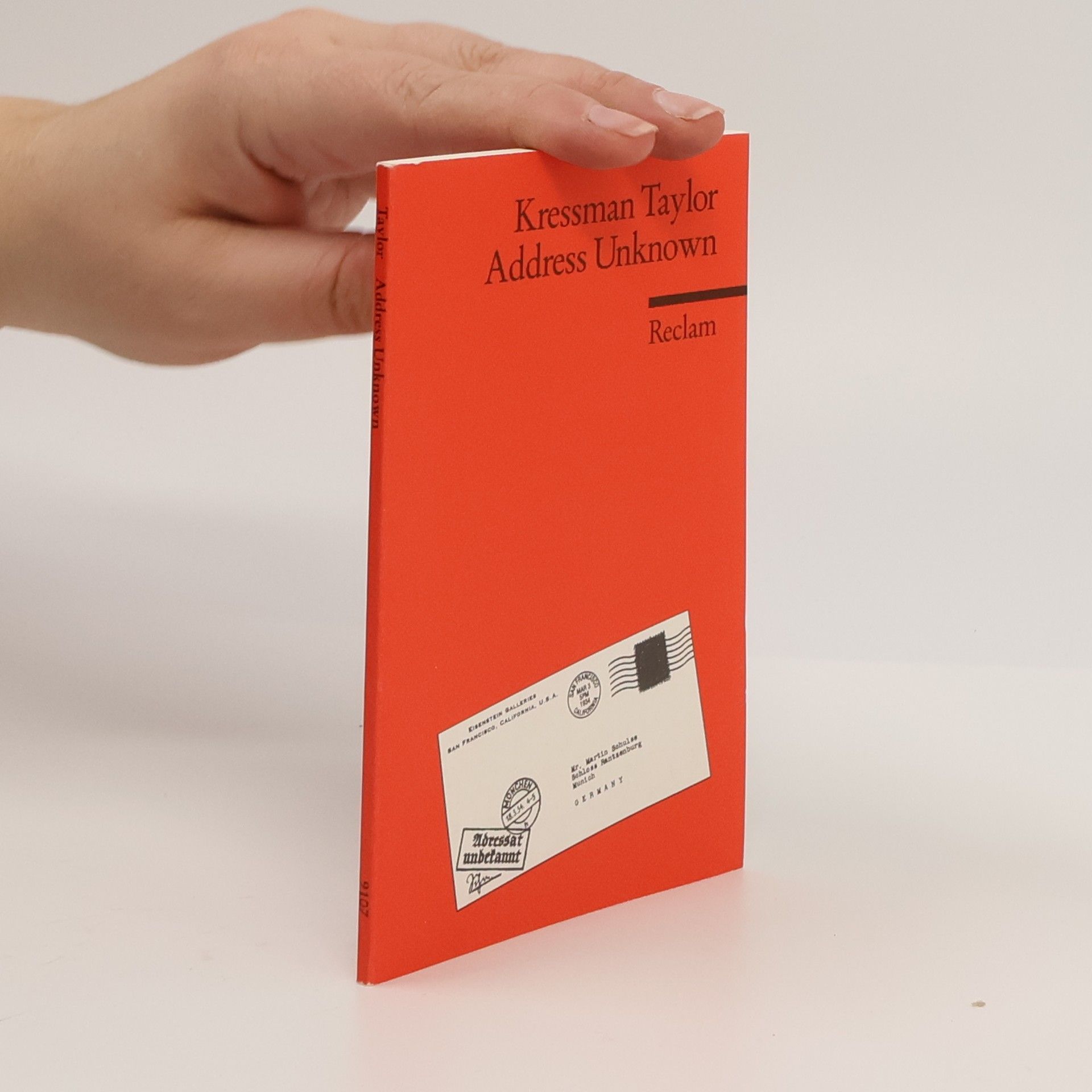 Kressmann Taylor Address unknown