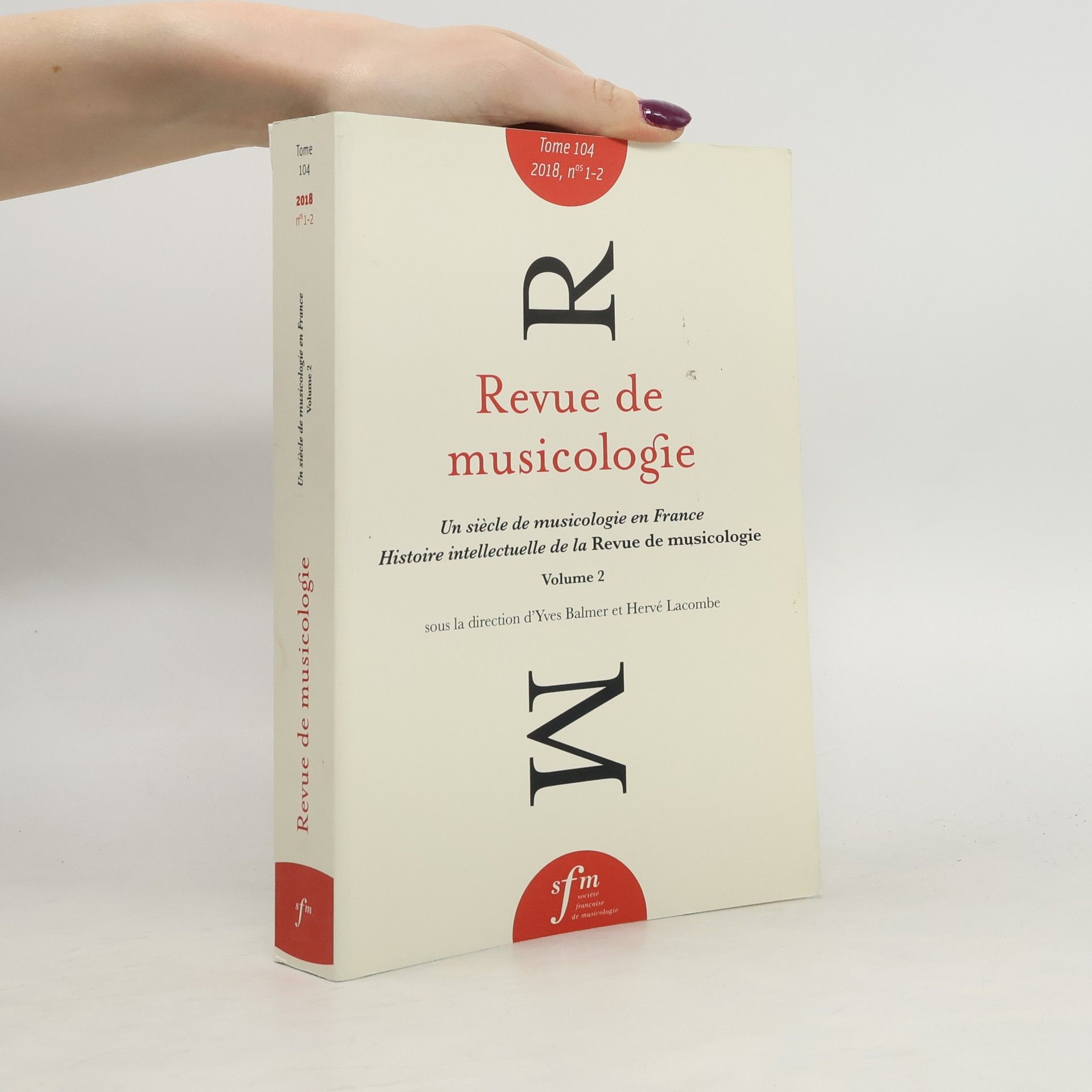 AA.VV. Revue de musicologie Tome 104 N° 1-2