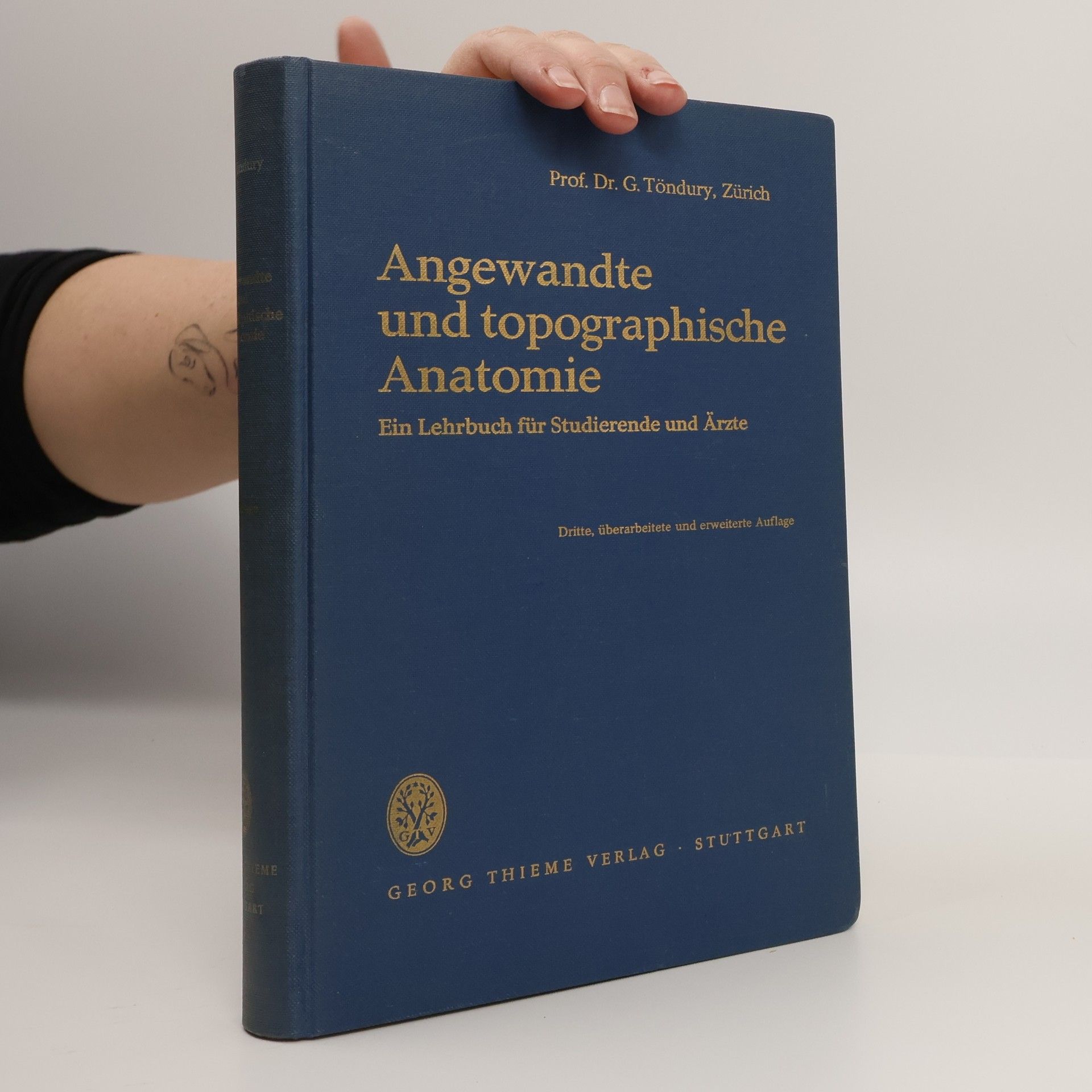 Gian Töndury Angewandte und topographische Anatomie