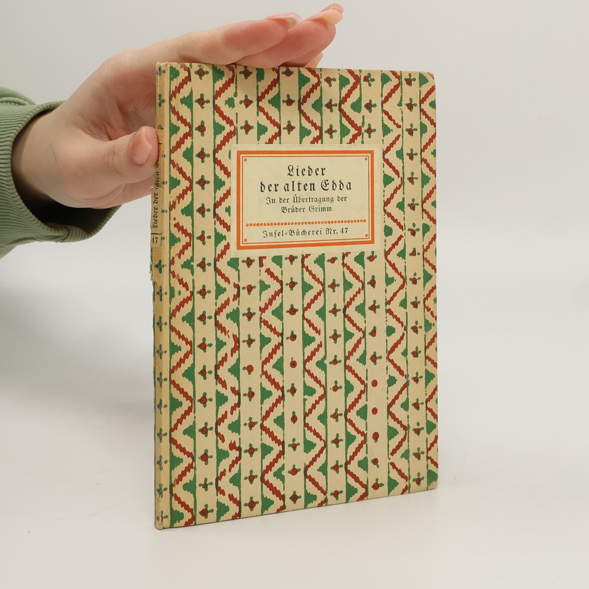 bratři Grimmové Lieder der alten Edda