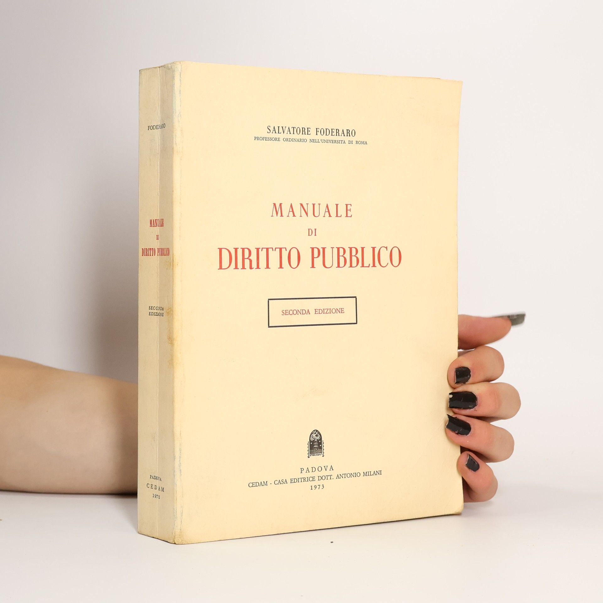 Salvatore Foderaro Manuale di diritto pubblico