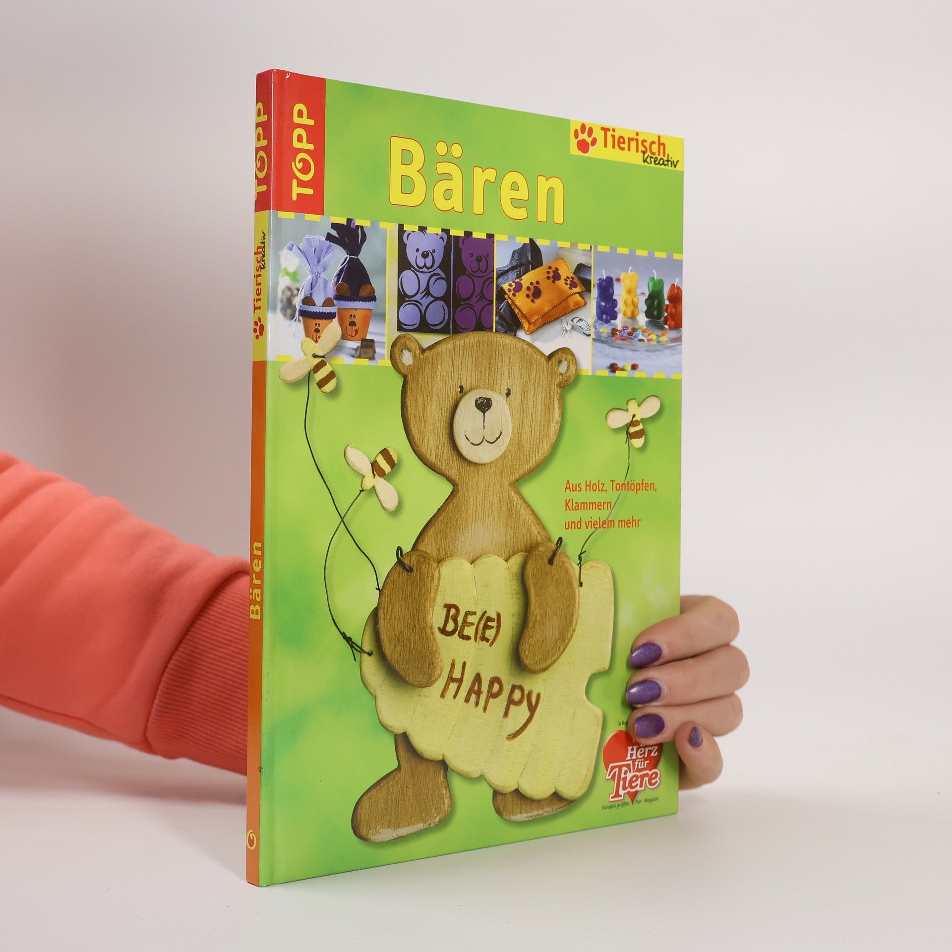 Sia Dreher Bären aus Holz, Tontöpfen, Klammern und vielem mehr