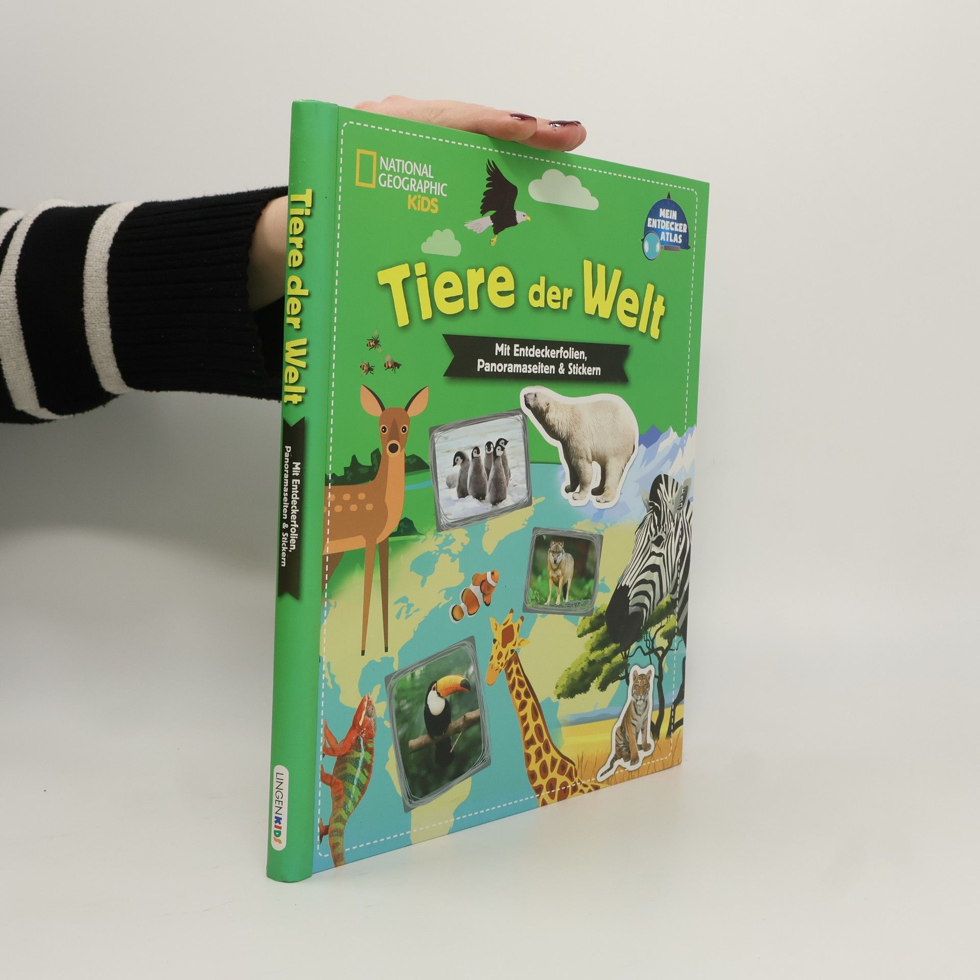 Autorenkollektiv Tiere der Welt. Mit Entdeckerfolien, Panoramaseiten & Stickern