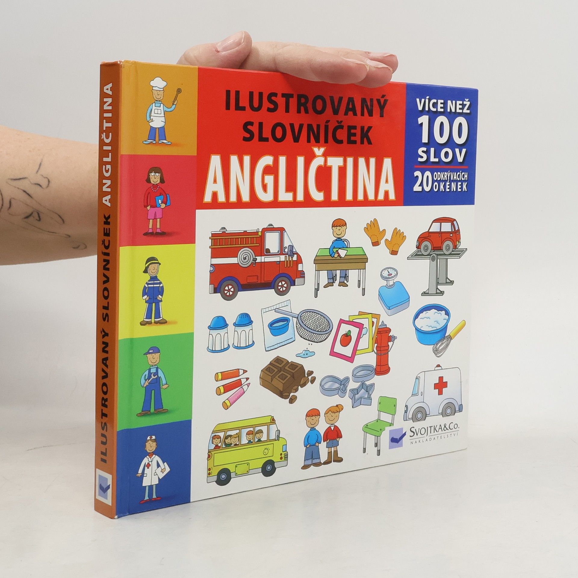 Angličtina: Více než 100 slov : 20 odkrývacích okének, Ilustrovaný slovníček